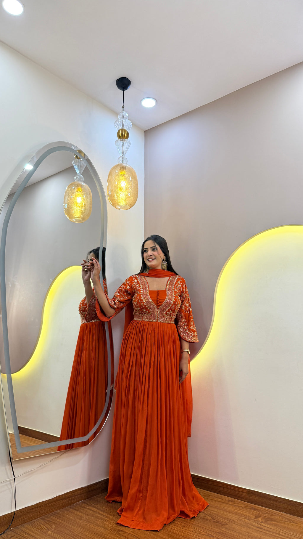 F104 3PC ANARKALI SUIT