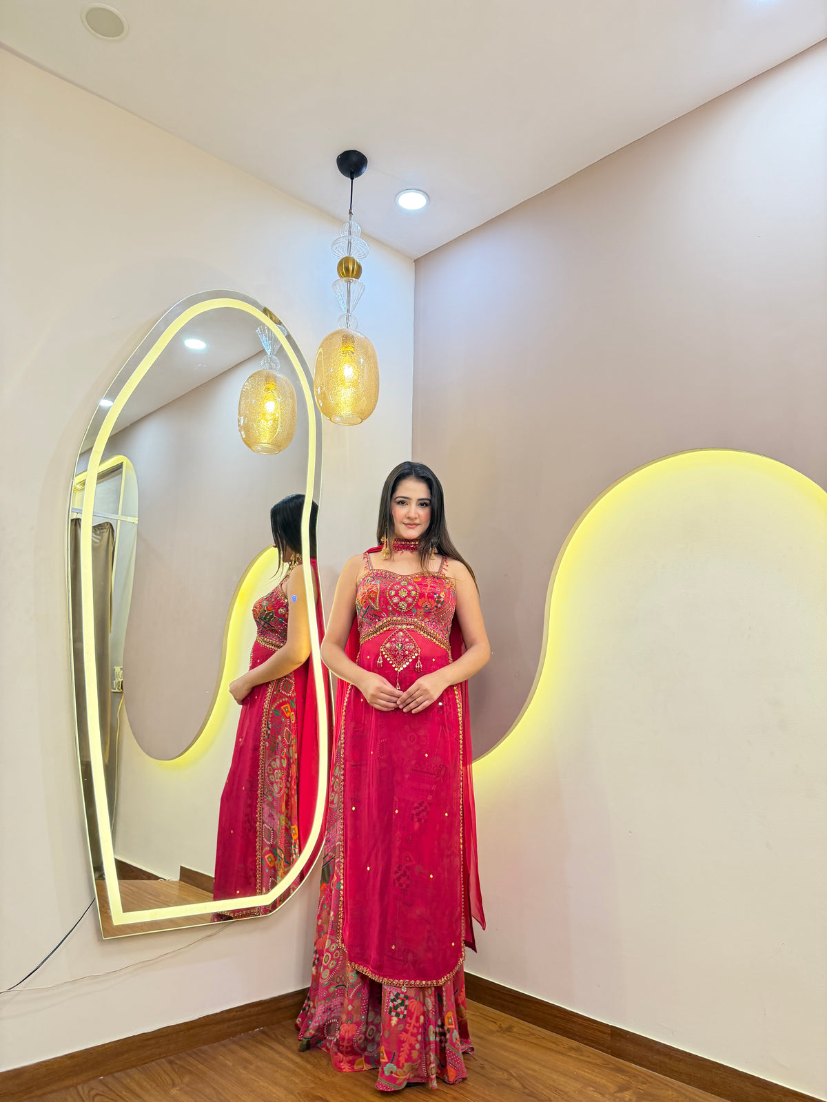 F69 3PC SHARARA SUIT