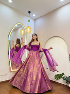E446 BROCADE LEHENGA