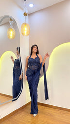 F120 PRE DRAPE SAREE
