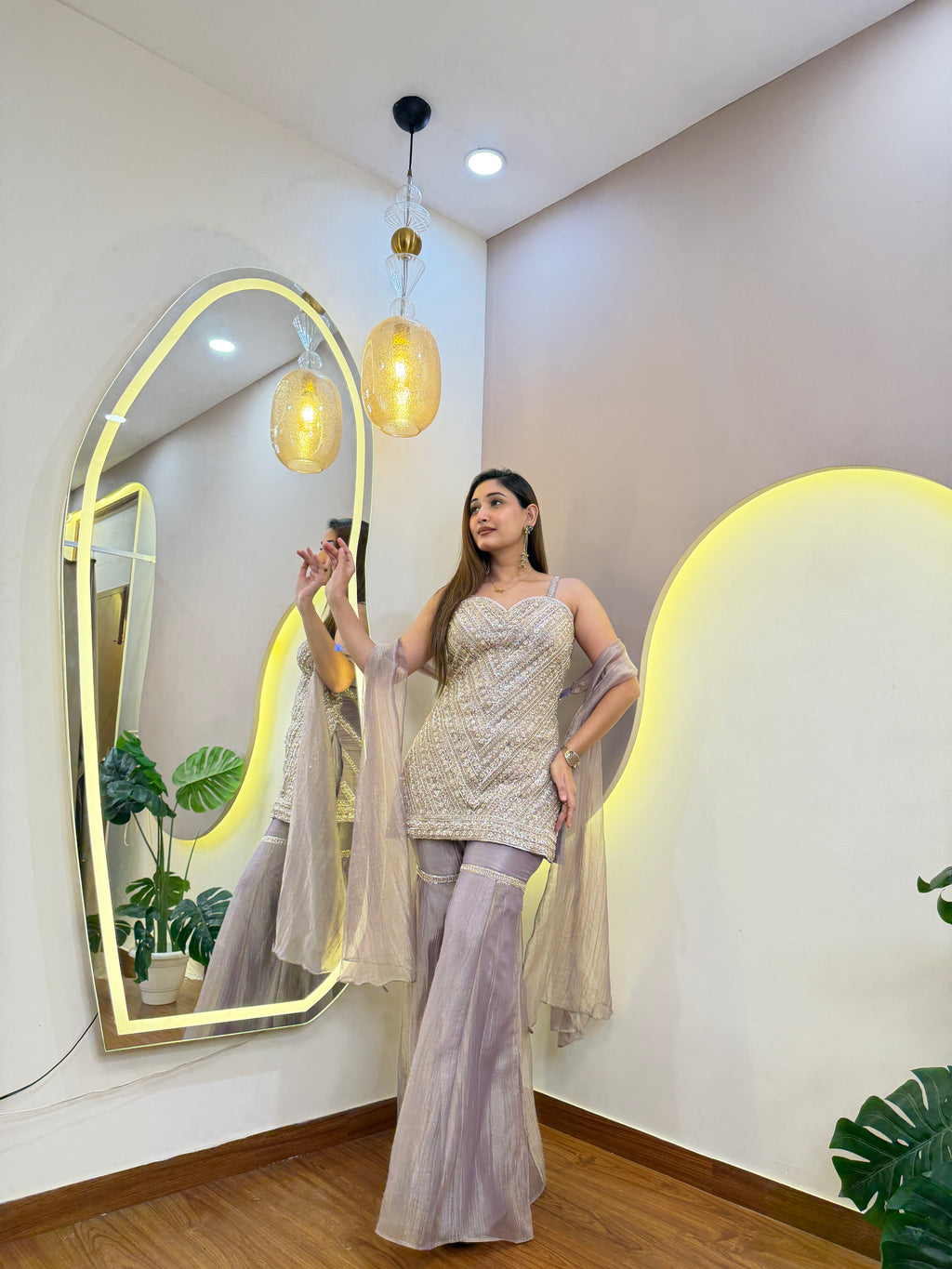 E753 3PC SHARARA SUIT