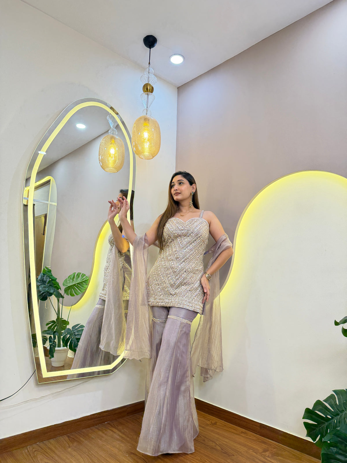 E753 3PC SHARARA SUIT