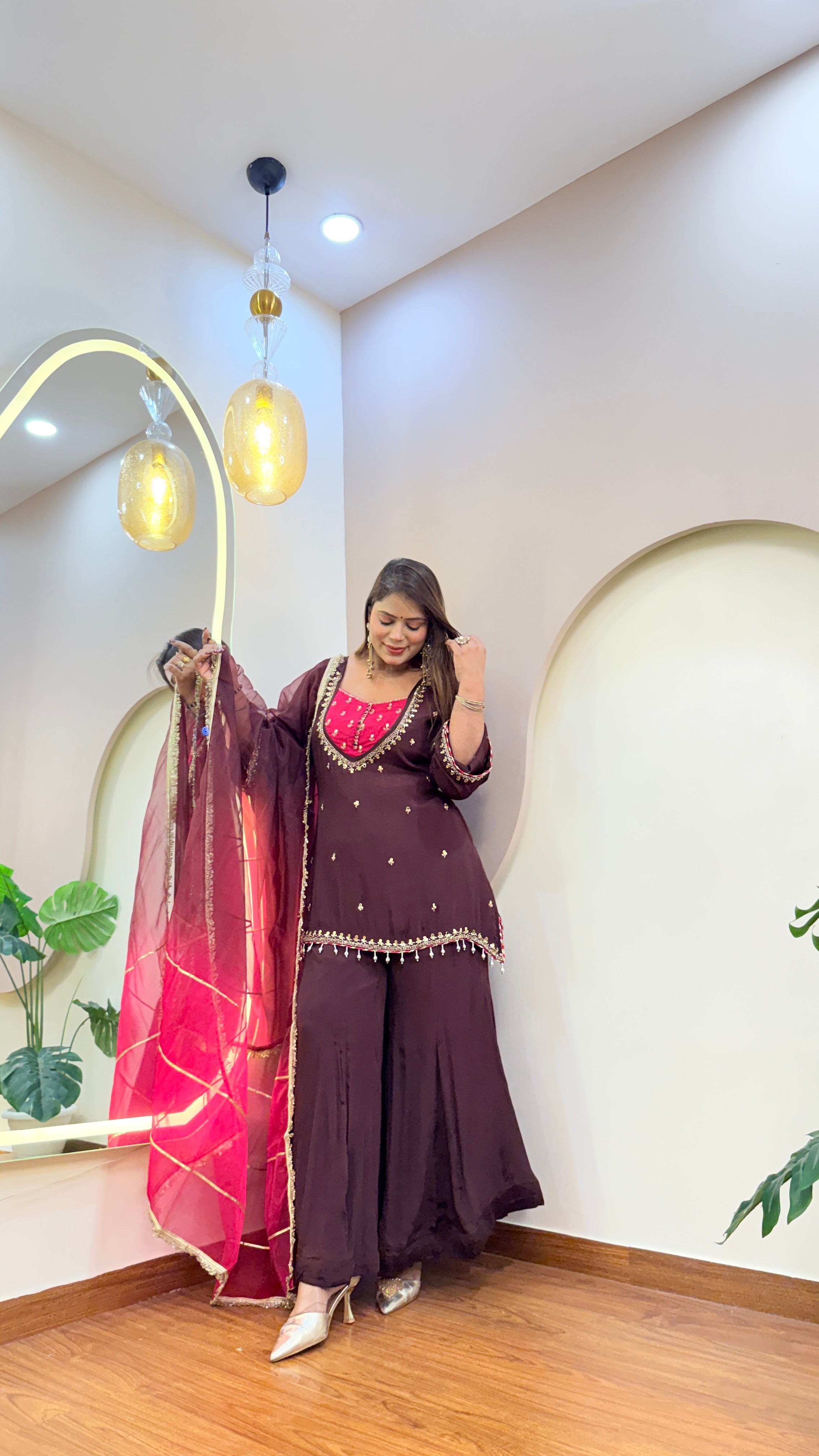 E251 3PC SHARARA SUIT