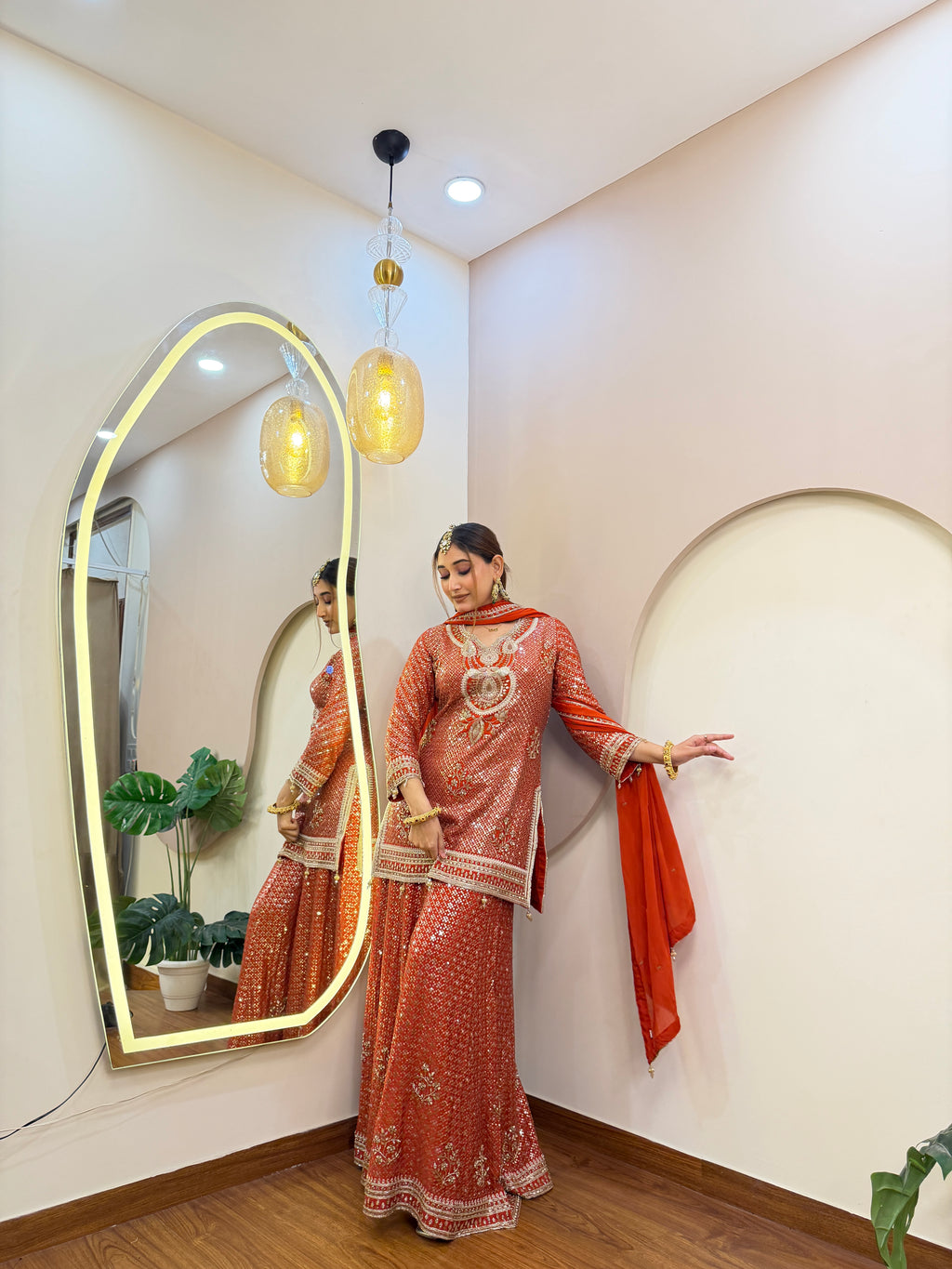 E399 AARFA REGAL SHARARA SUIT