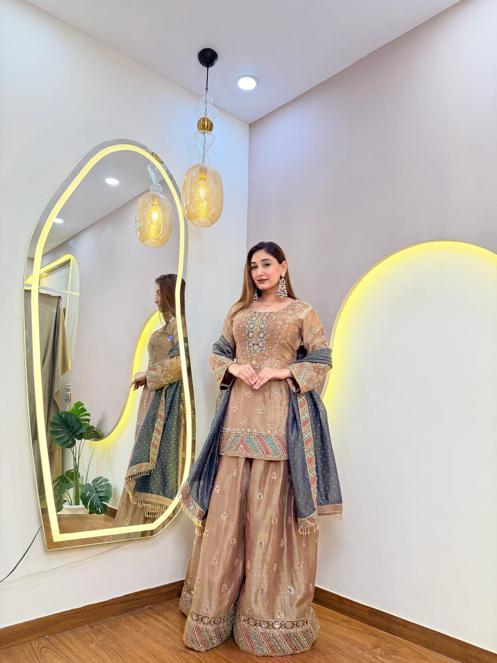 E655 3PC SHARARA SUIT