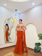 E383 AARFA REGAL DRAPE SAREE