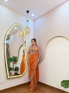 E423 AARFA REGAL DRAPE SAREE