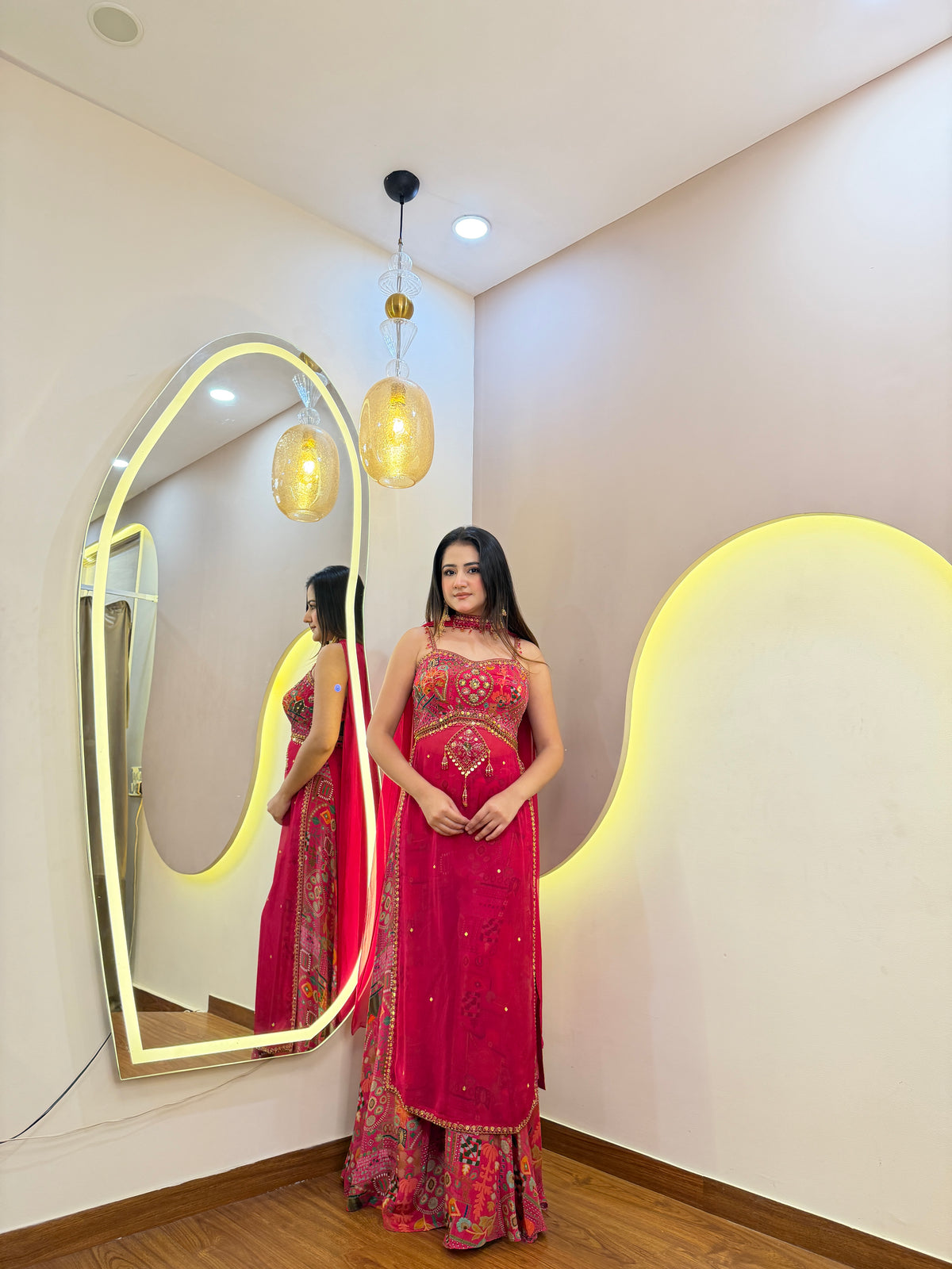 F69 3PC SHARARA SUIT