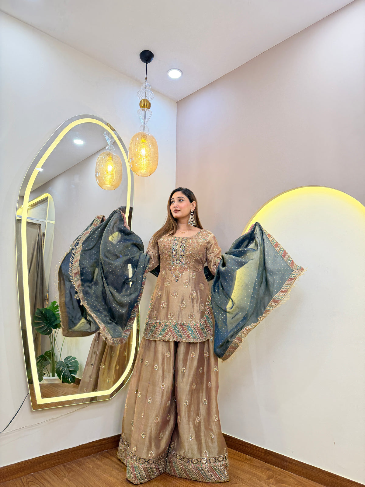 E655 3PC SHARARA SUIT