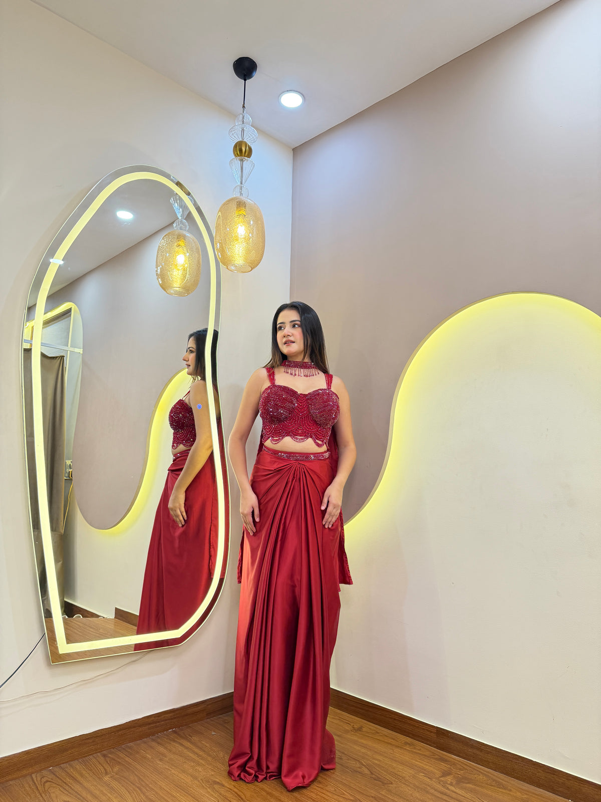 F77 DRAPE SKIRT SET