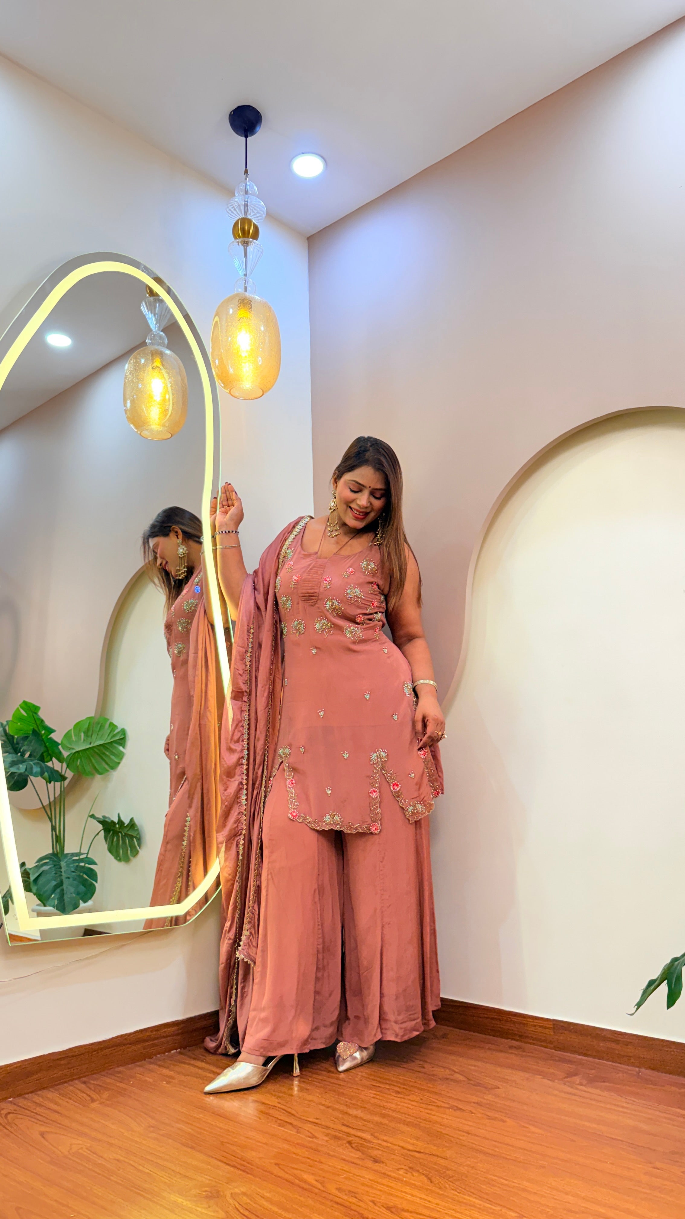 E189 3PC SHARARA SUIT