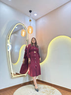AW570  WOOLEN DRESS