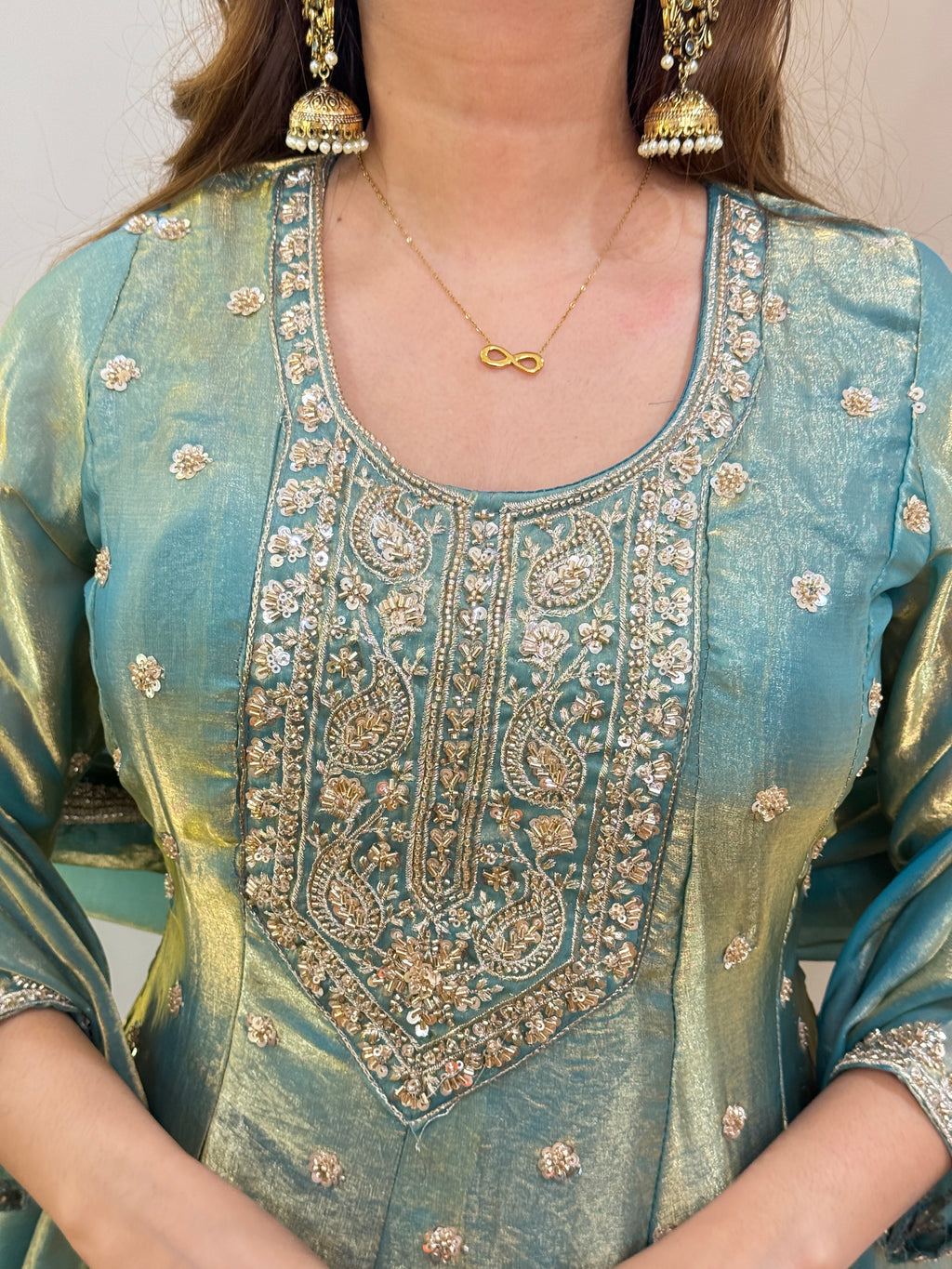 E166 3PC SHARARA SUIT
