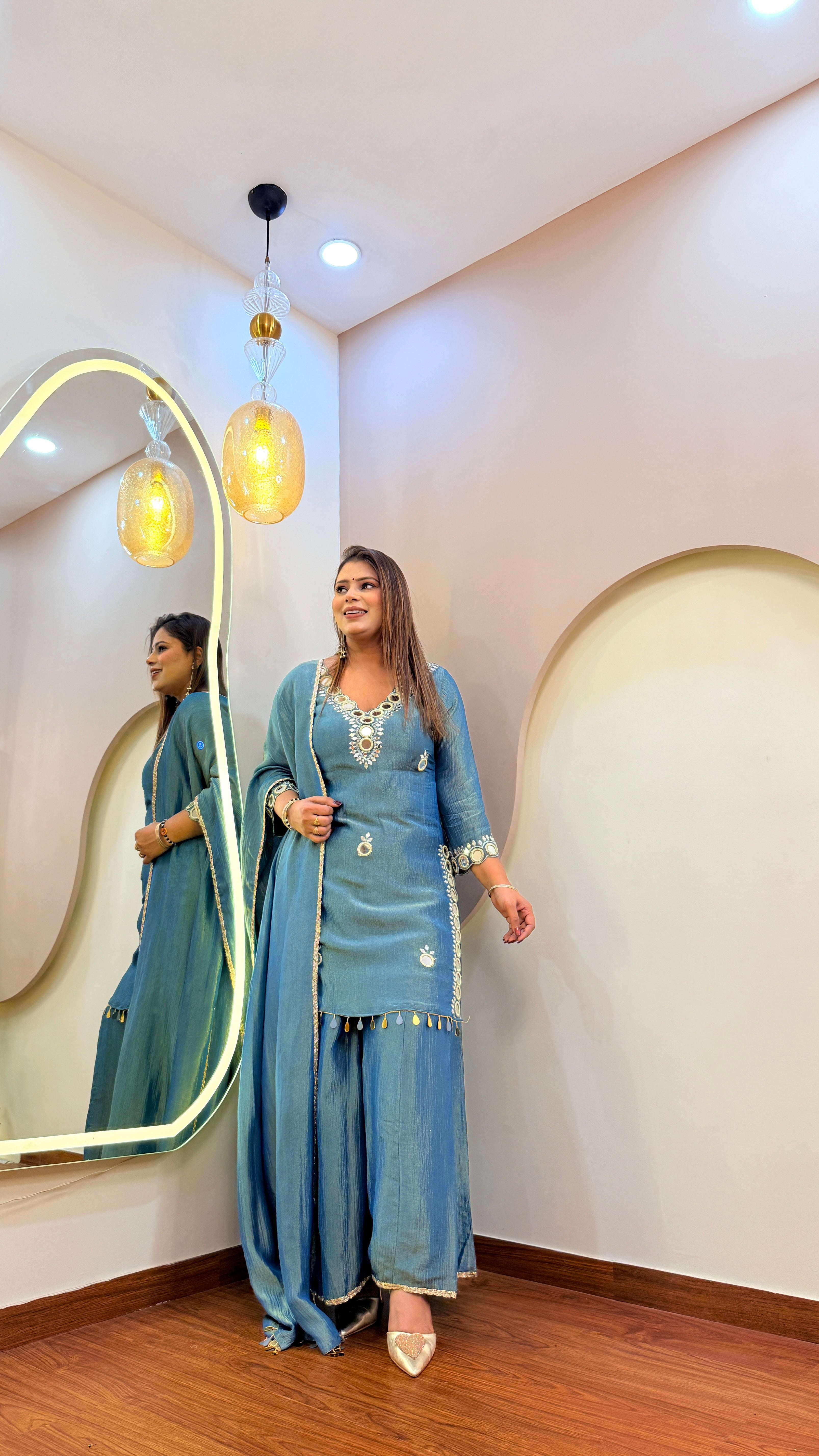 E253 3PC SHARARA SUIT