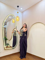 E212 INDO WESTARN DRAP SAREE