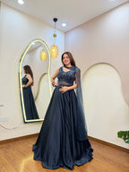 E276 INDO WESTERN CROP TOP LEHENGA