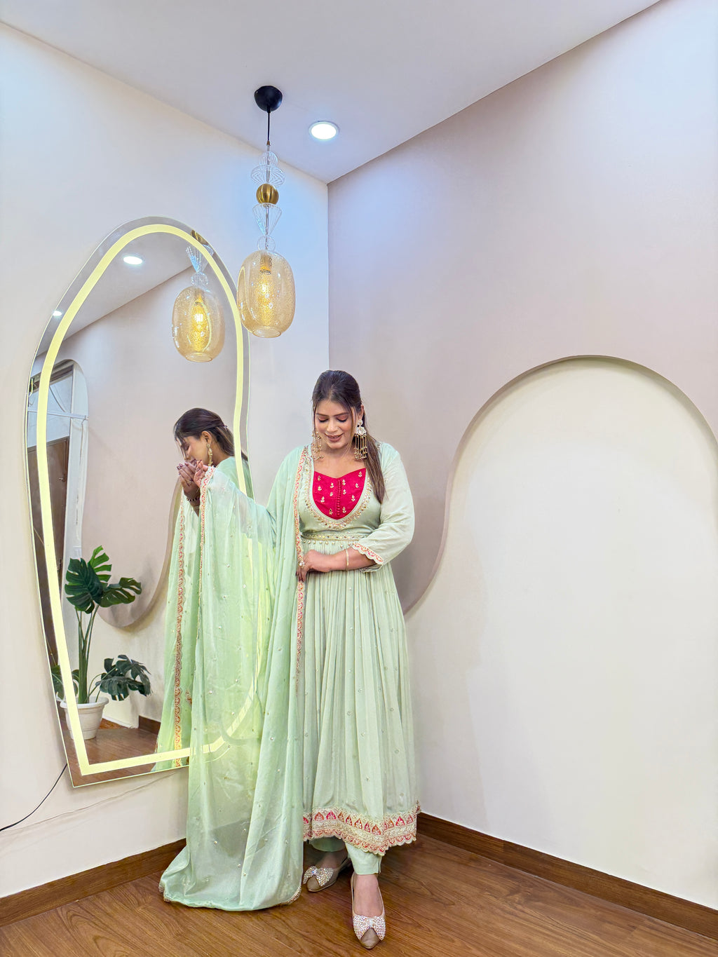 E233 3PC ANARKALI SUIT