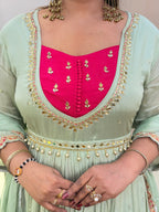 E233 3PC ANARKALI SUIT