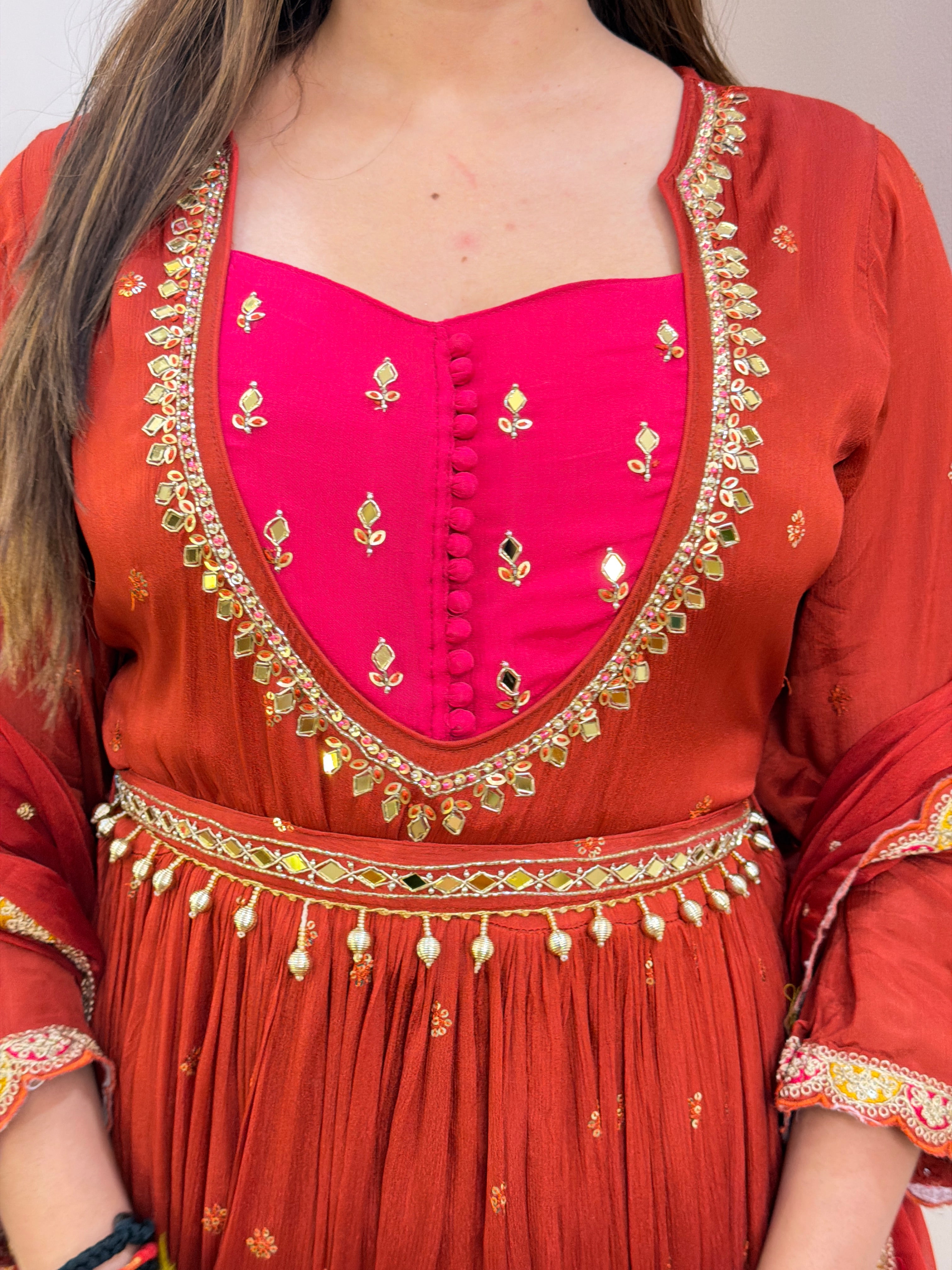 E233 3PC ANARKALI SUIT