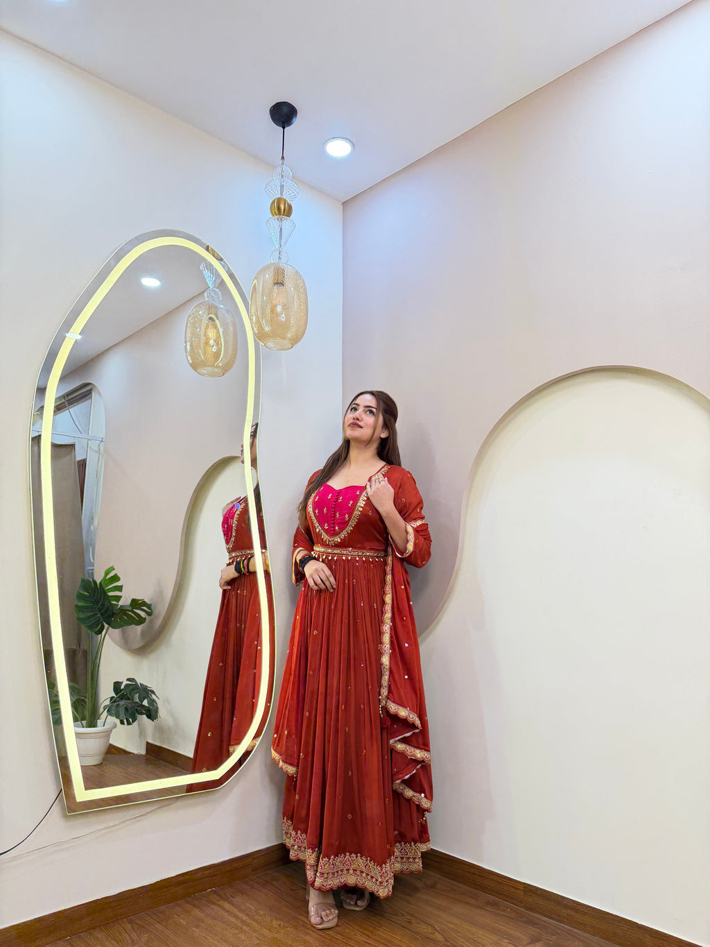 E233 3PC ANARKALI SUIT