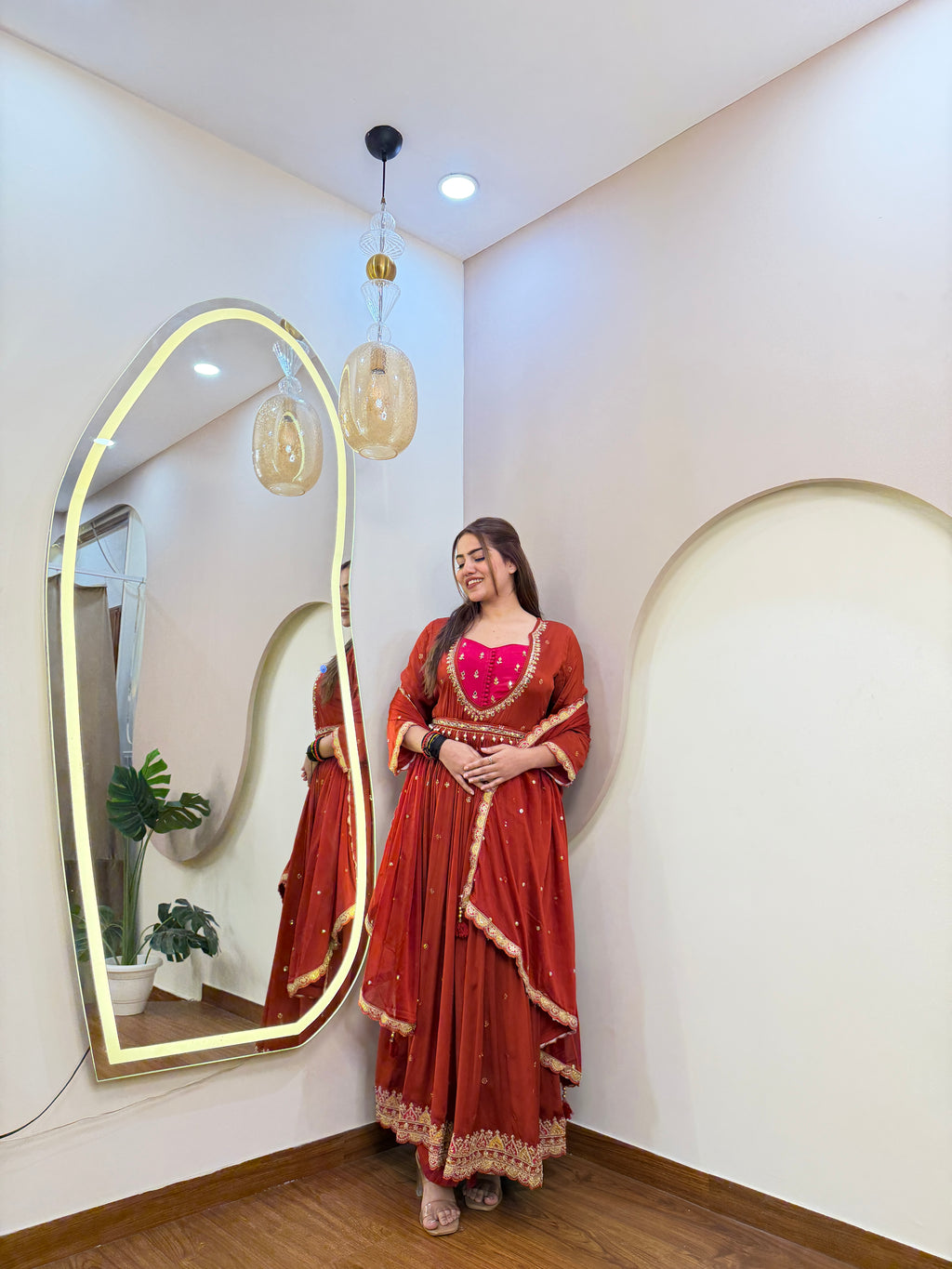 E233 3PC ANARKALI SUIT