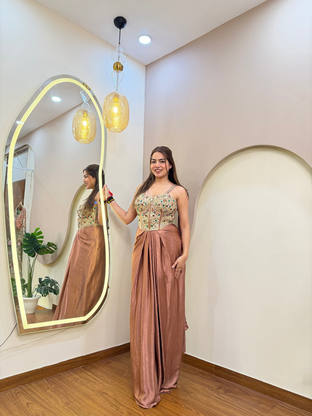 E282 INDO WESTARN DREPE SAREE