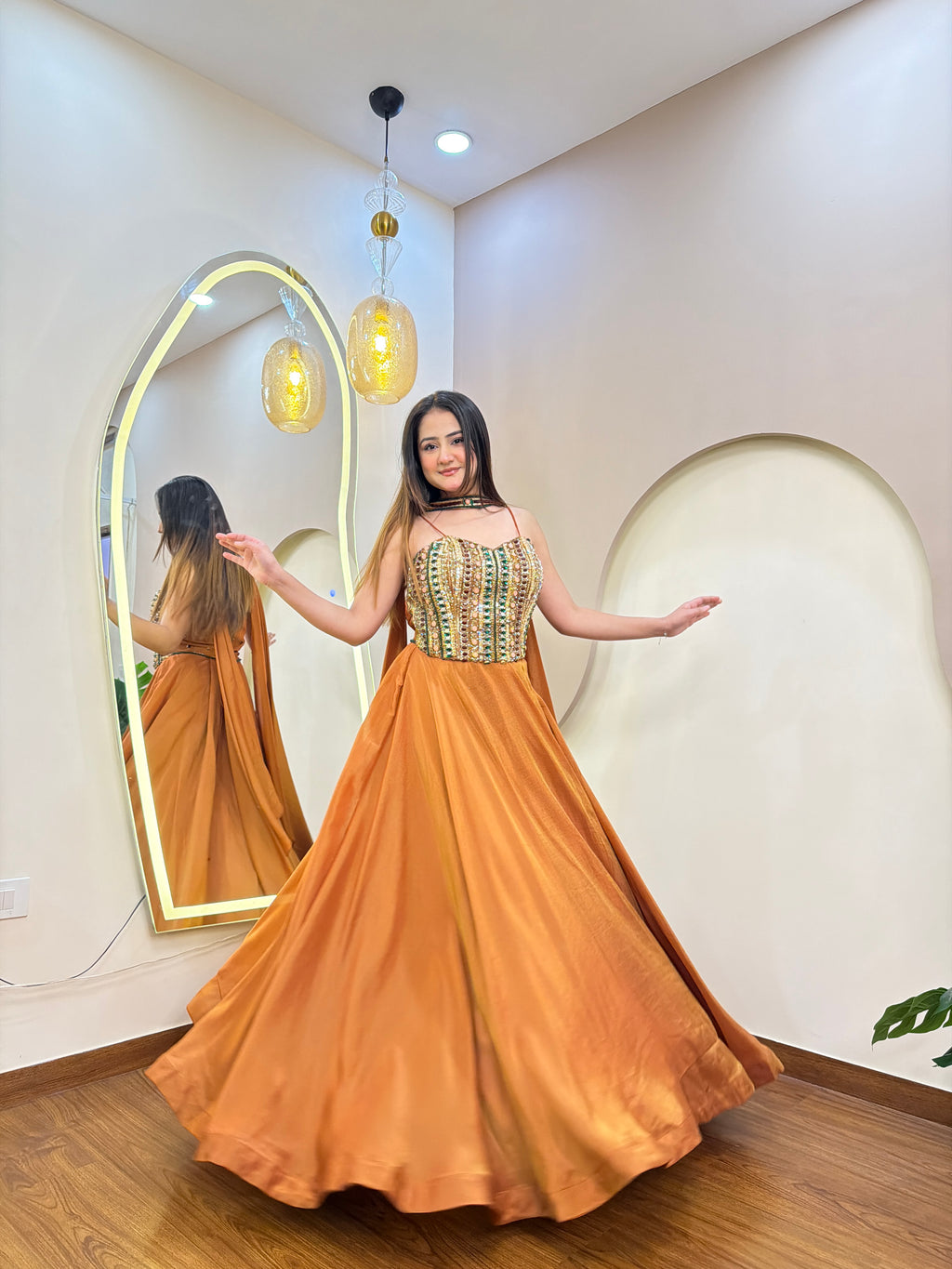 E221 INDO WESTERN LEHENGA