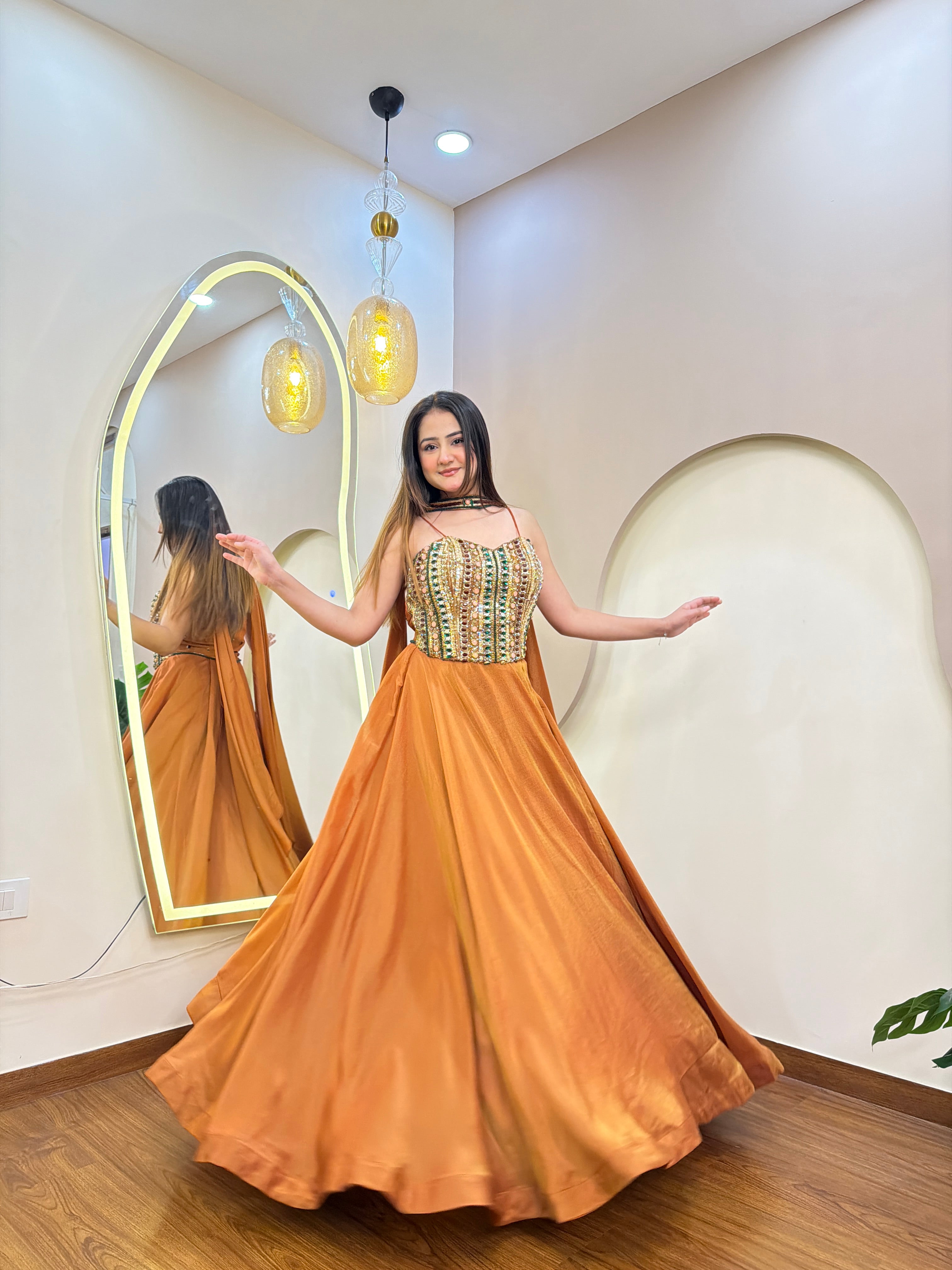 E221 INDO WESTERN LEHENGA