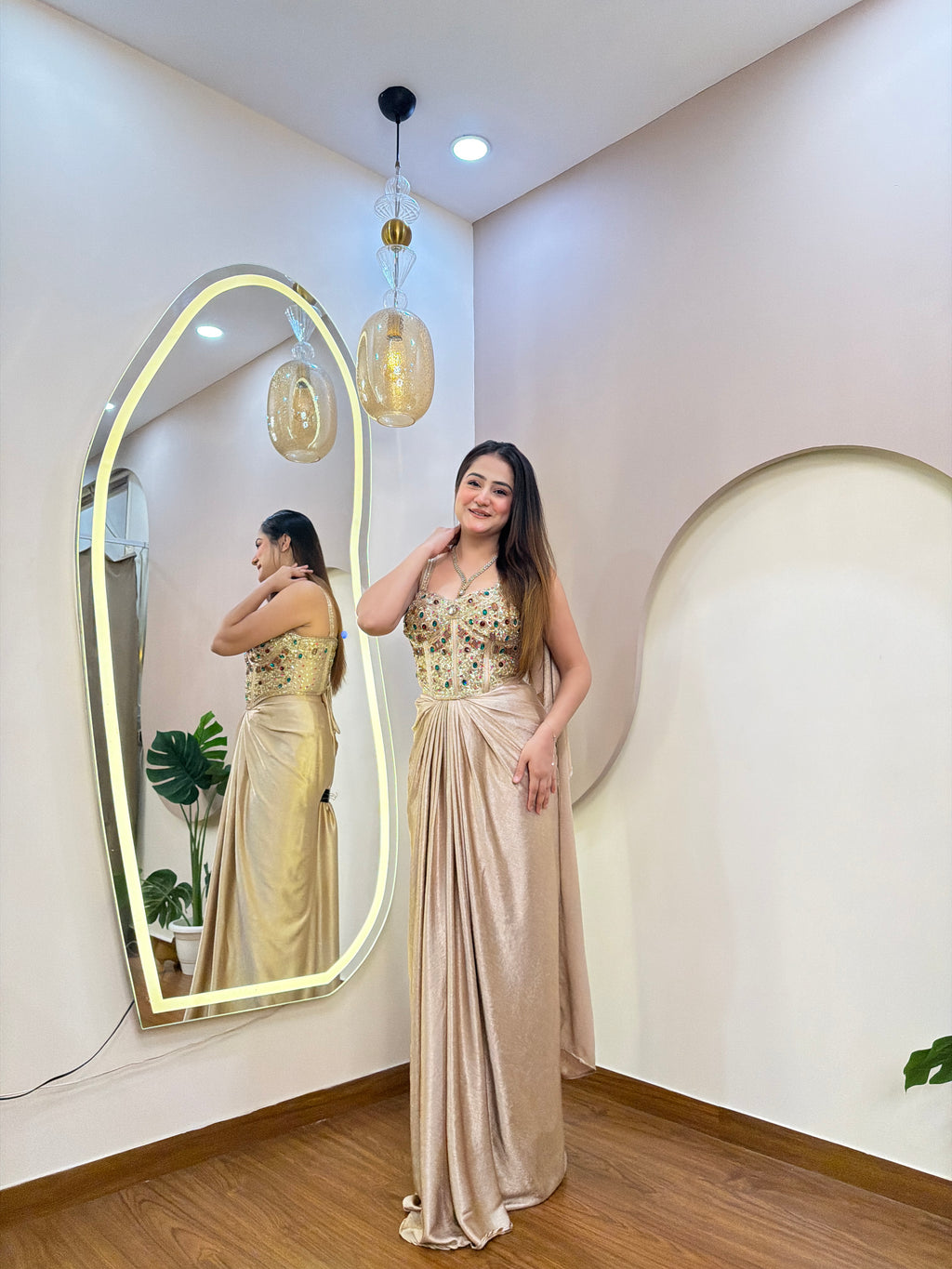 E282 INDO WESTARN DREPE SAREE