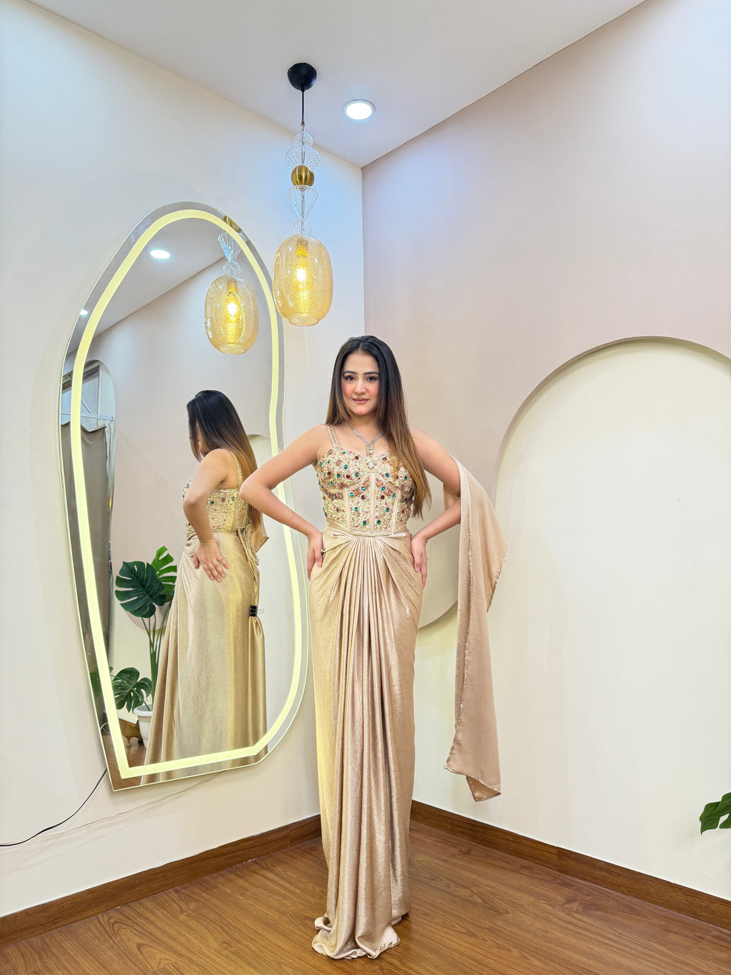 E282 INDO WESTARN DREPE SAREE