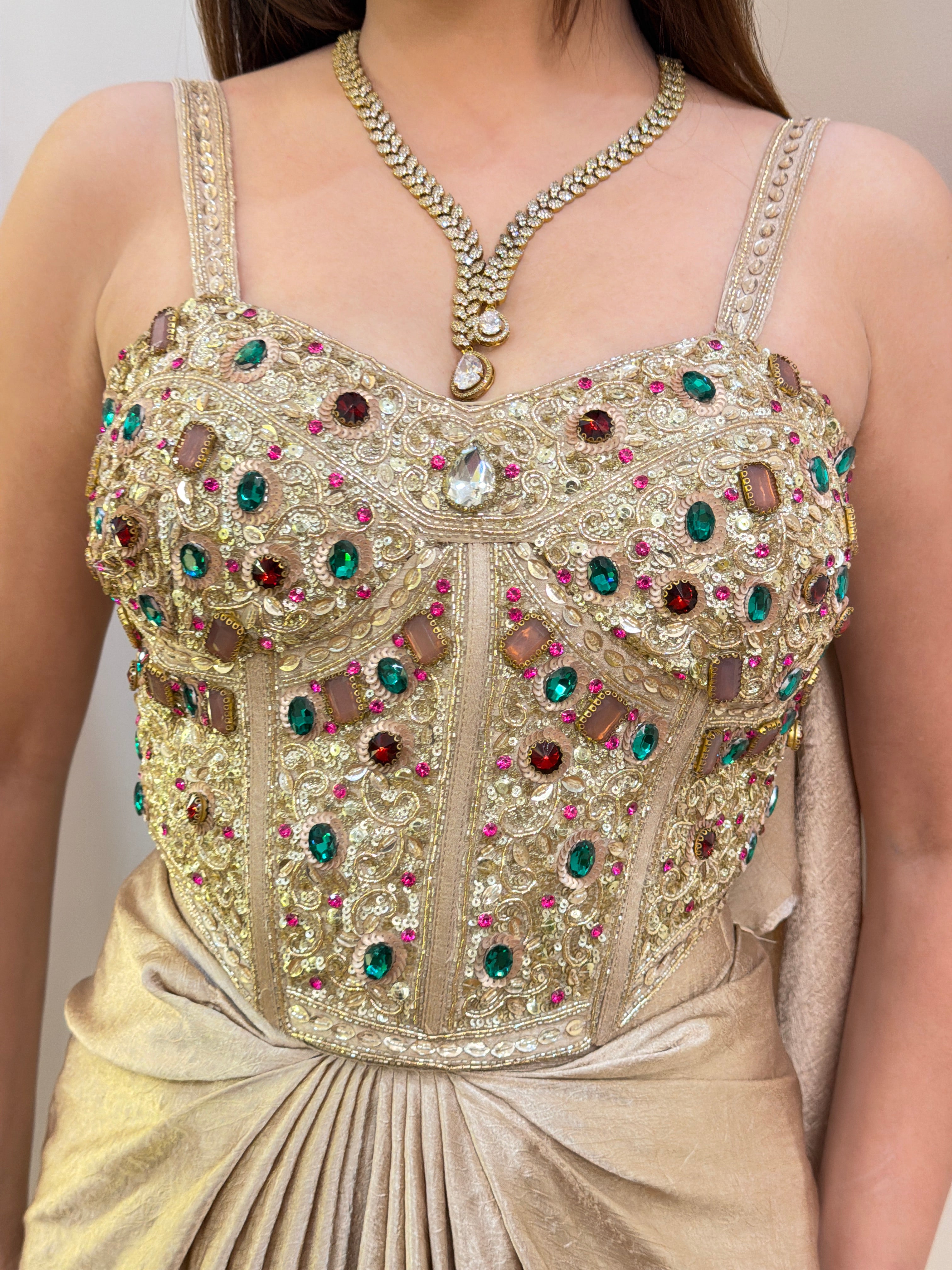 E282 INDO WESTARN DREPE SAREE