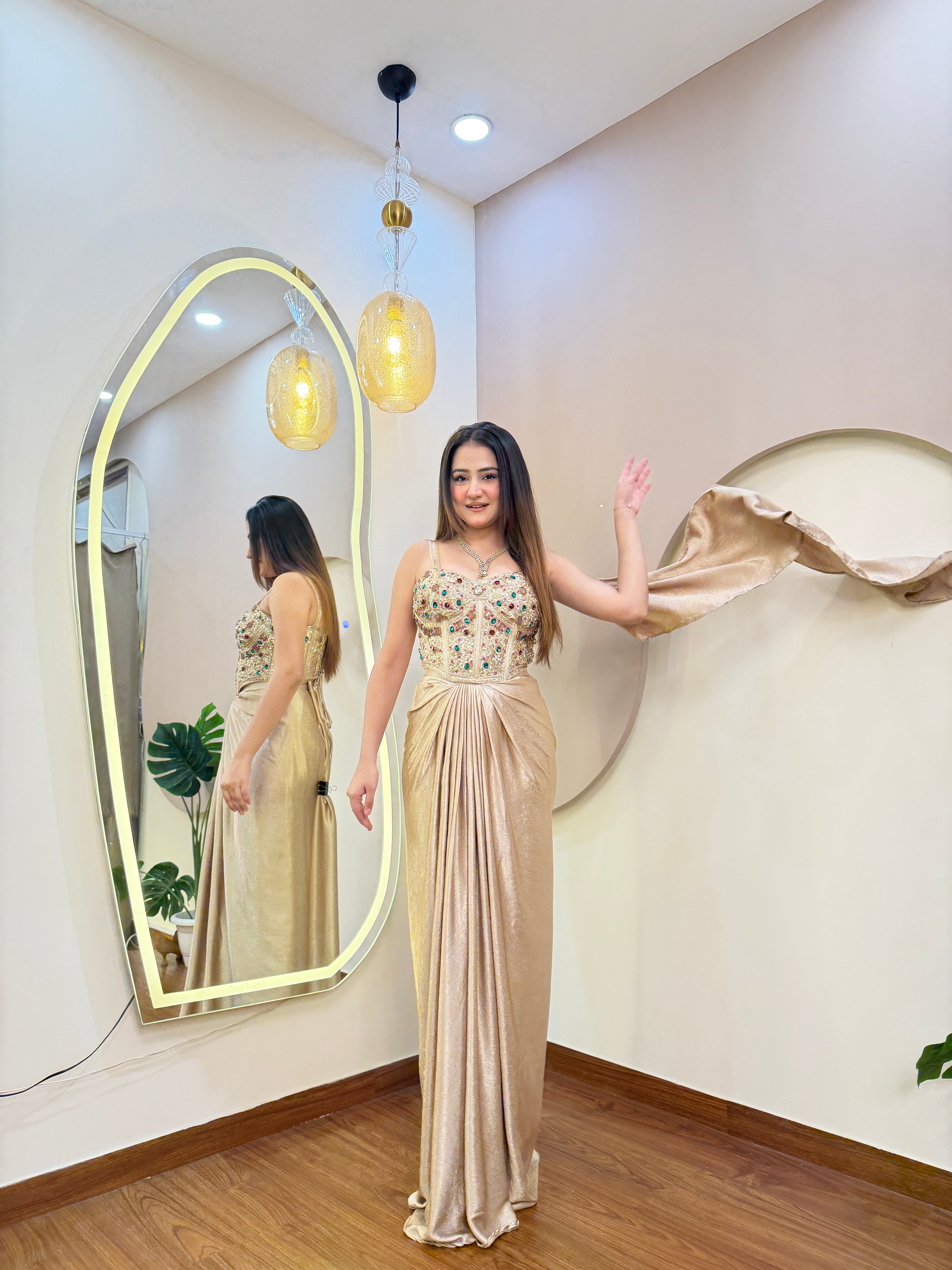 E282 INDO WESTARN DREPE SAREE