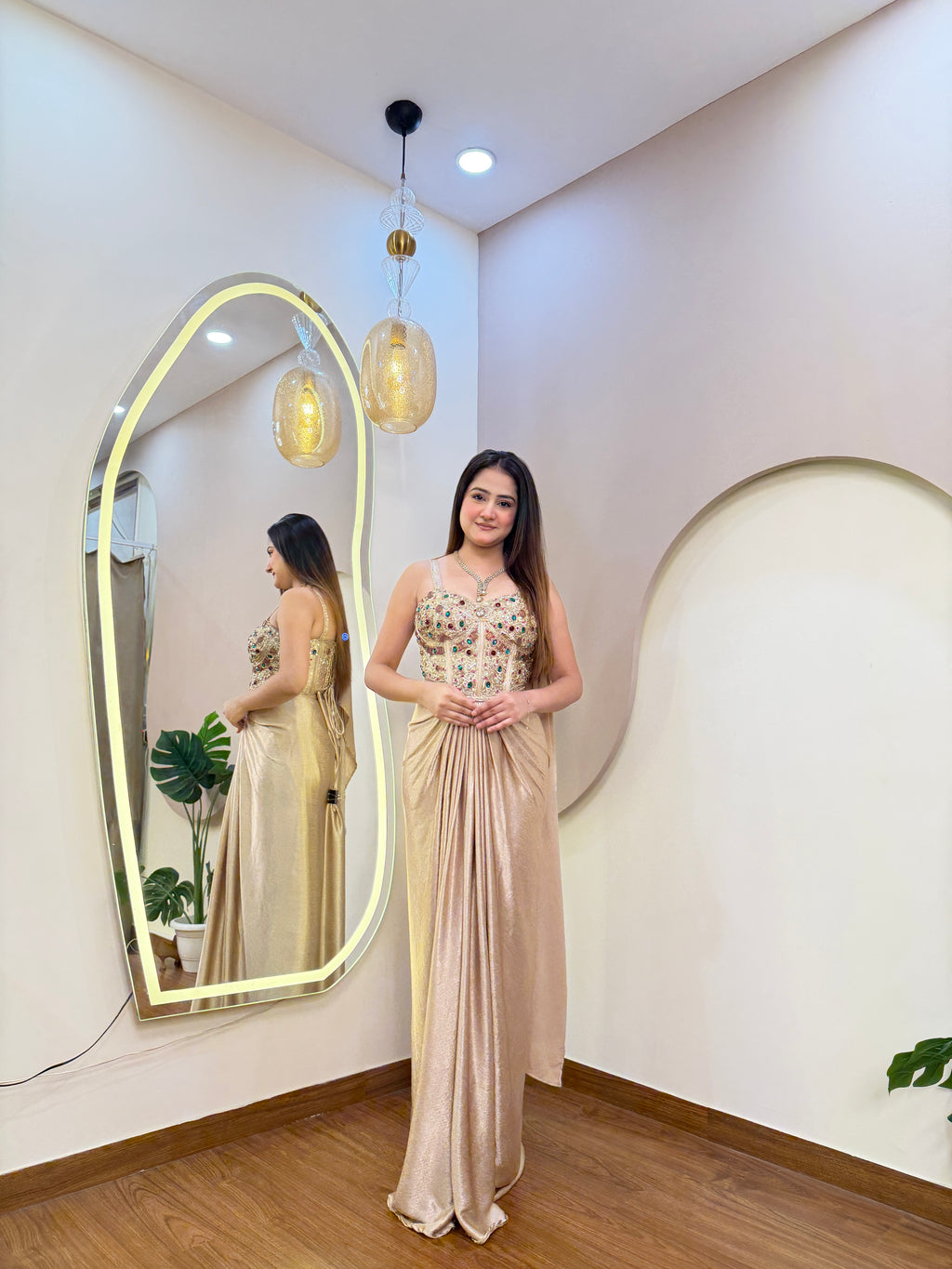 E282 INDO WESTARN DREPE SAREE