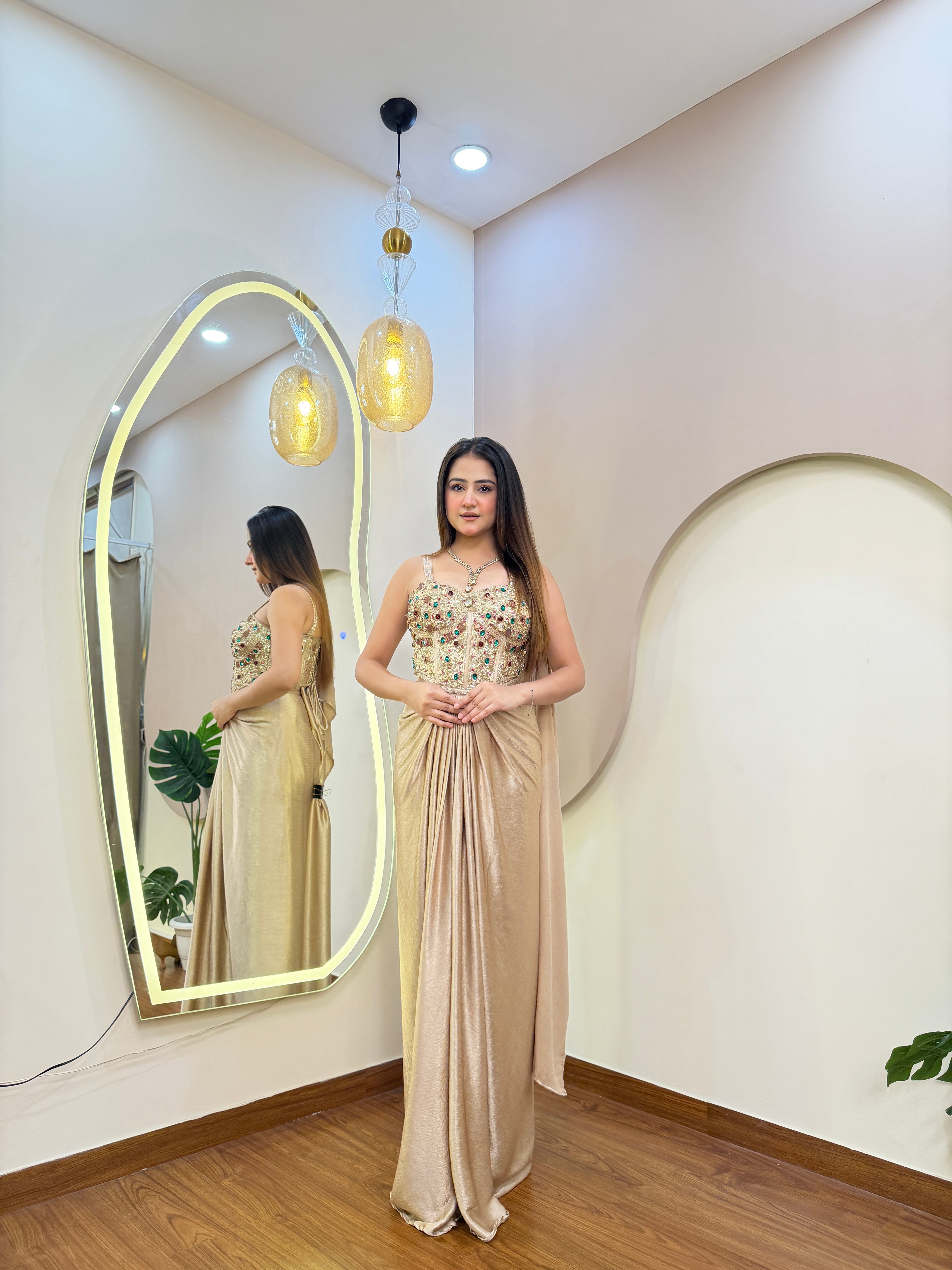 E282 INDO WESTARN DREPE SAREE