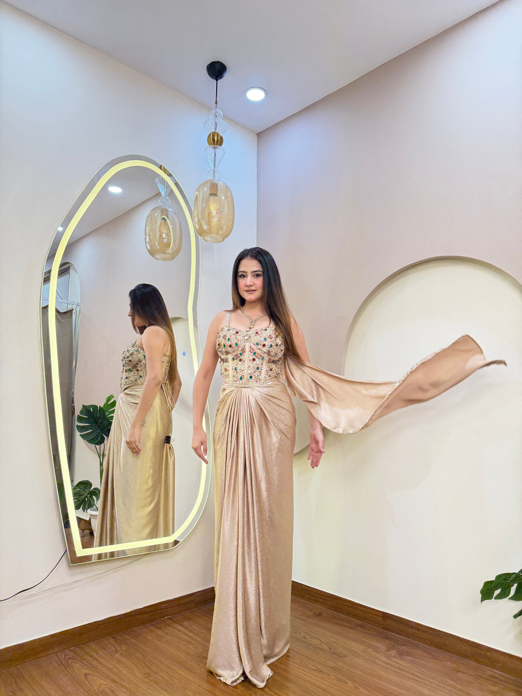 E282 INDO WESTARN DREPE SAREE