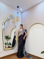 E10 INDO WESTERN DRAPE SAREE