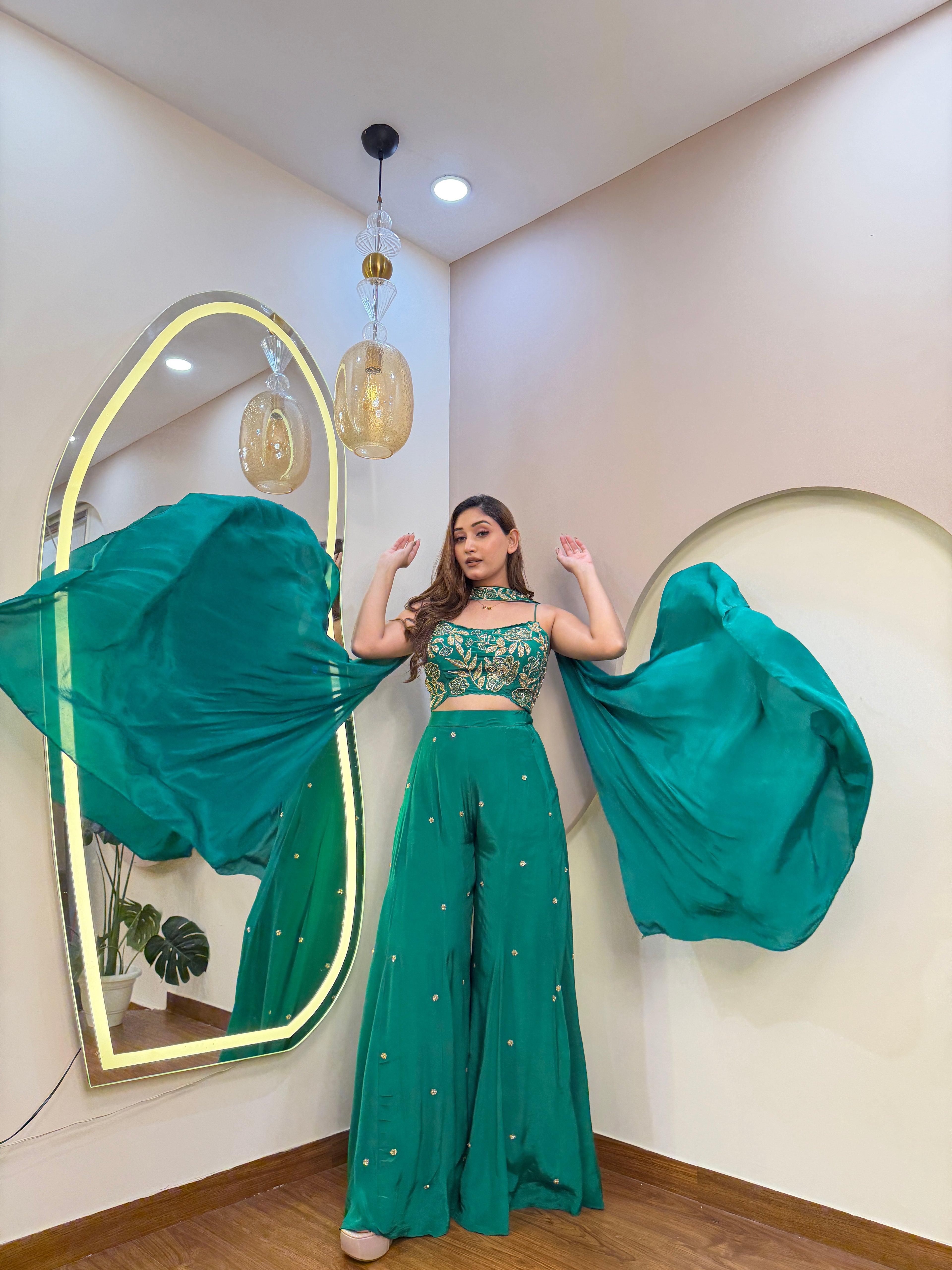 D763 SHARARA 3PC SUIT