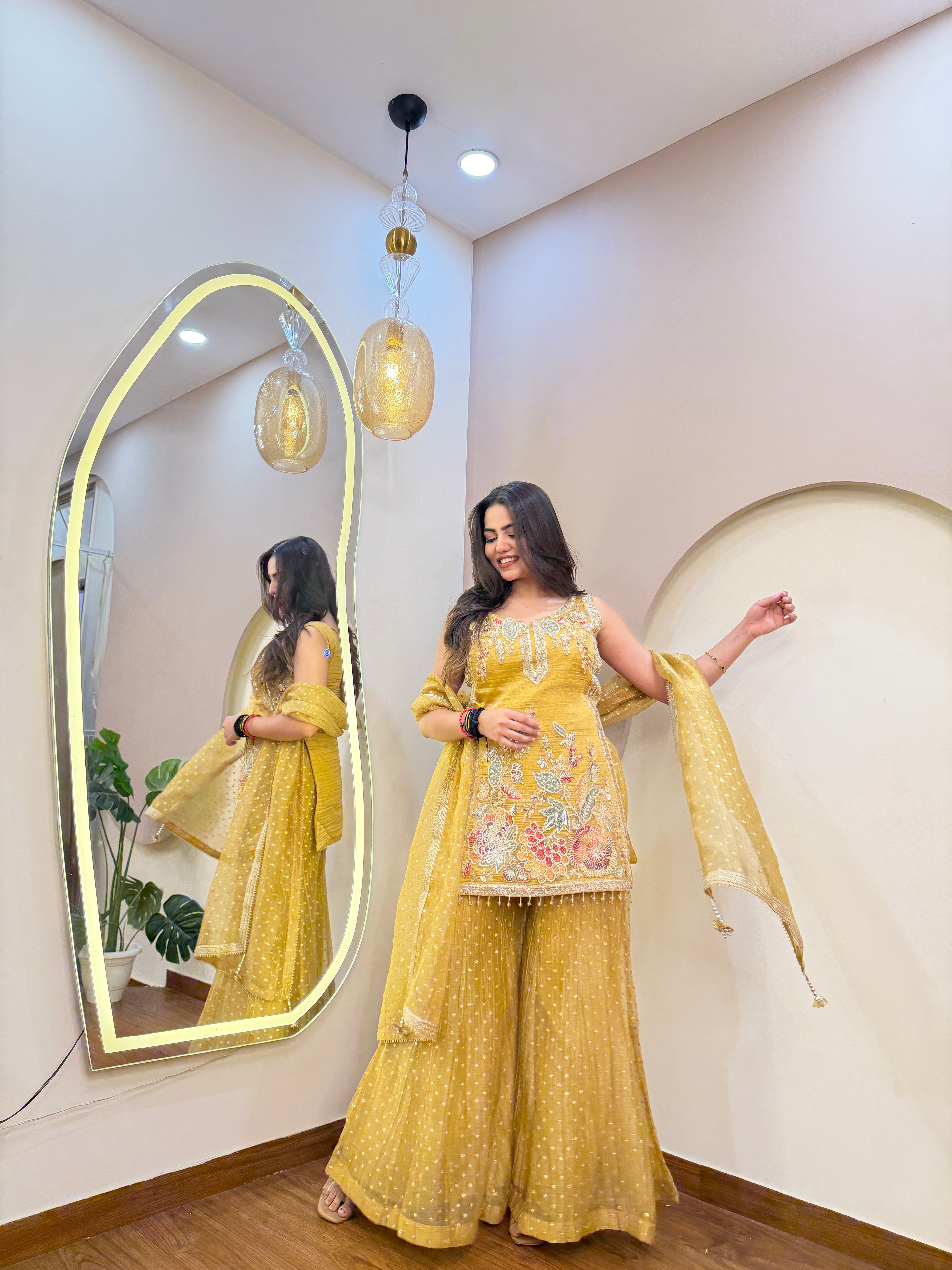 E158 3PC SHARARA SUIT