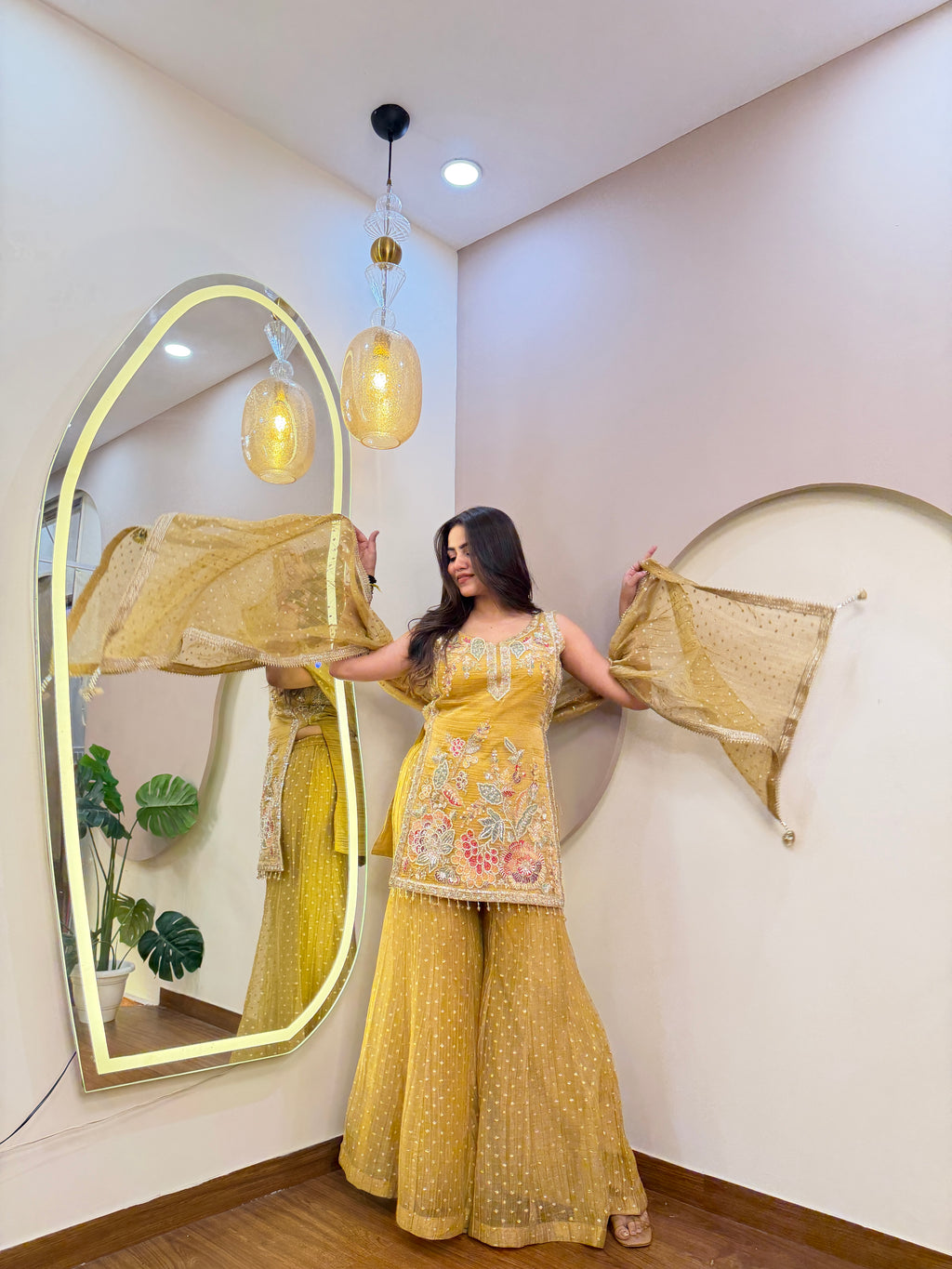 E158 3PC SHARARA SUIT