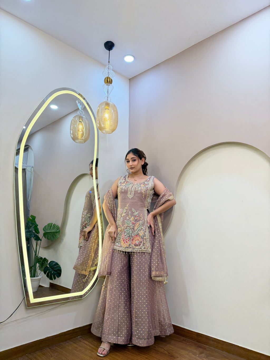 E158 3PC SHARARA SUIT