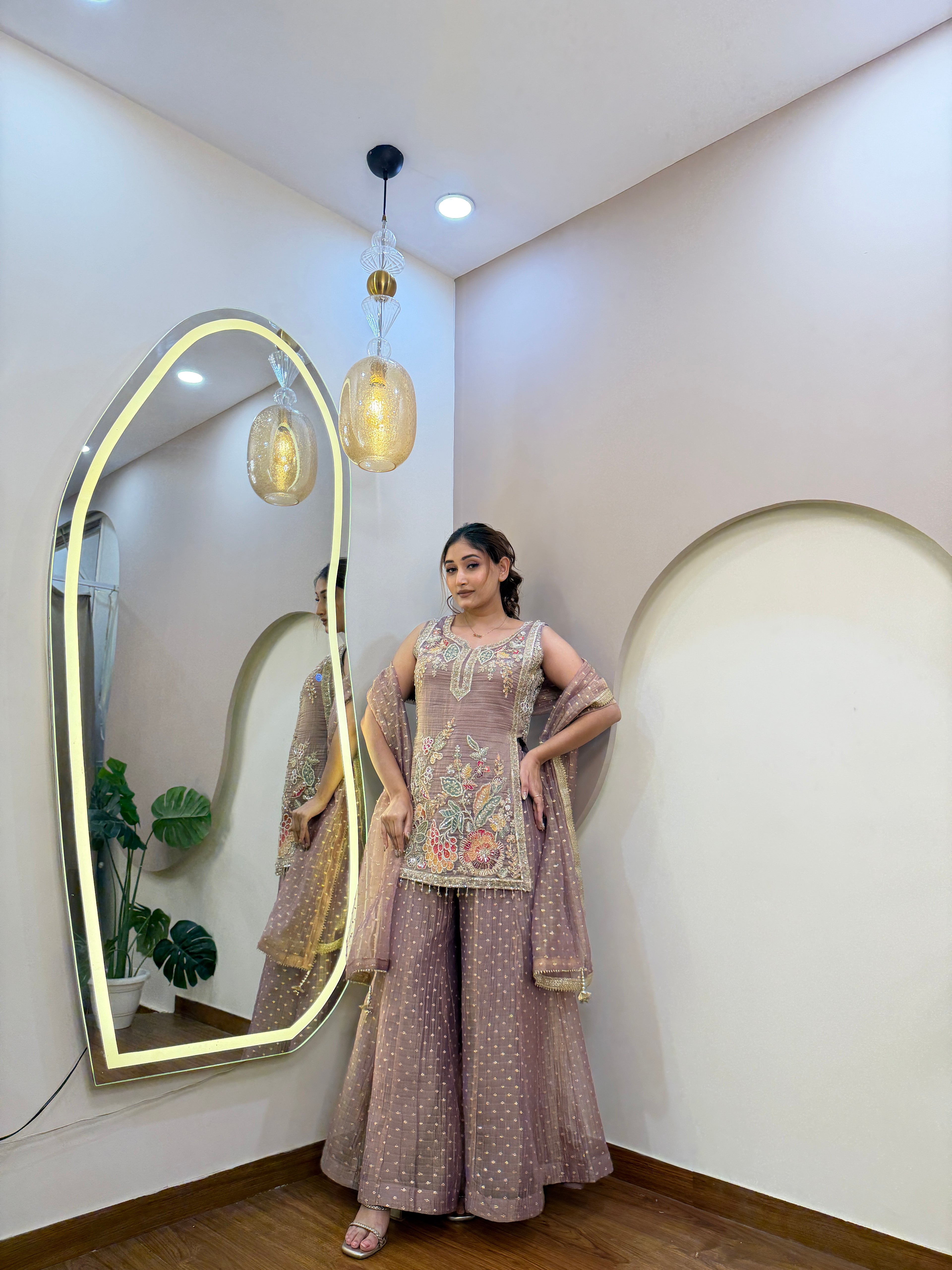 E158 3PC SHARARA SUIT