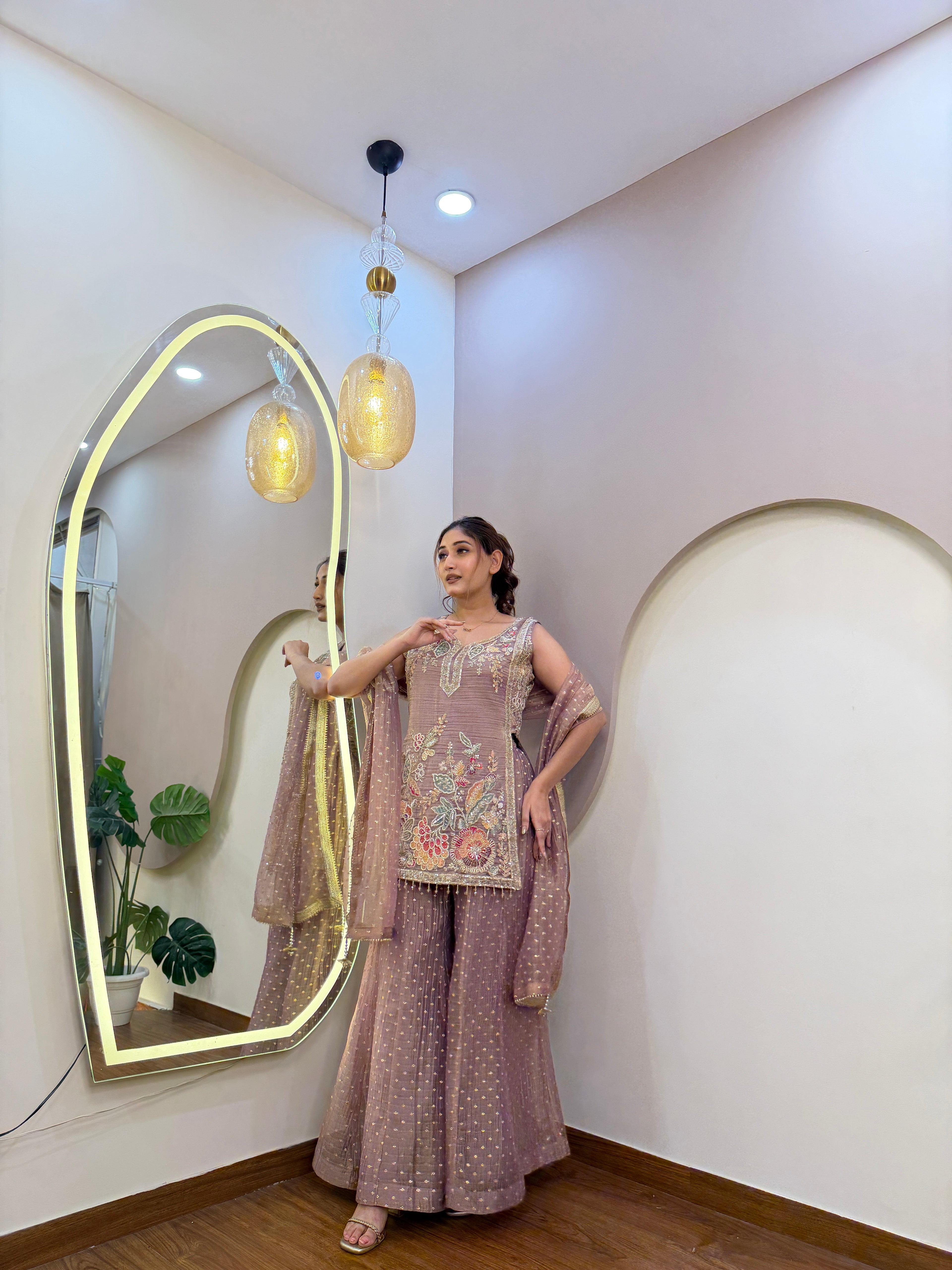 E158 3PC SHARARA SUIT