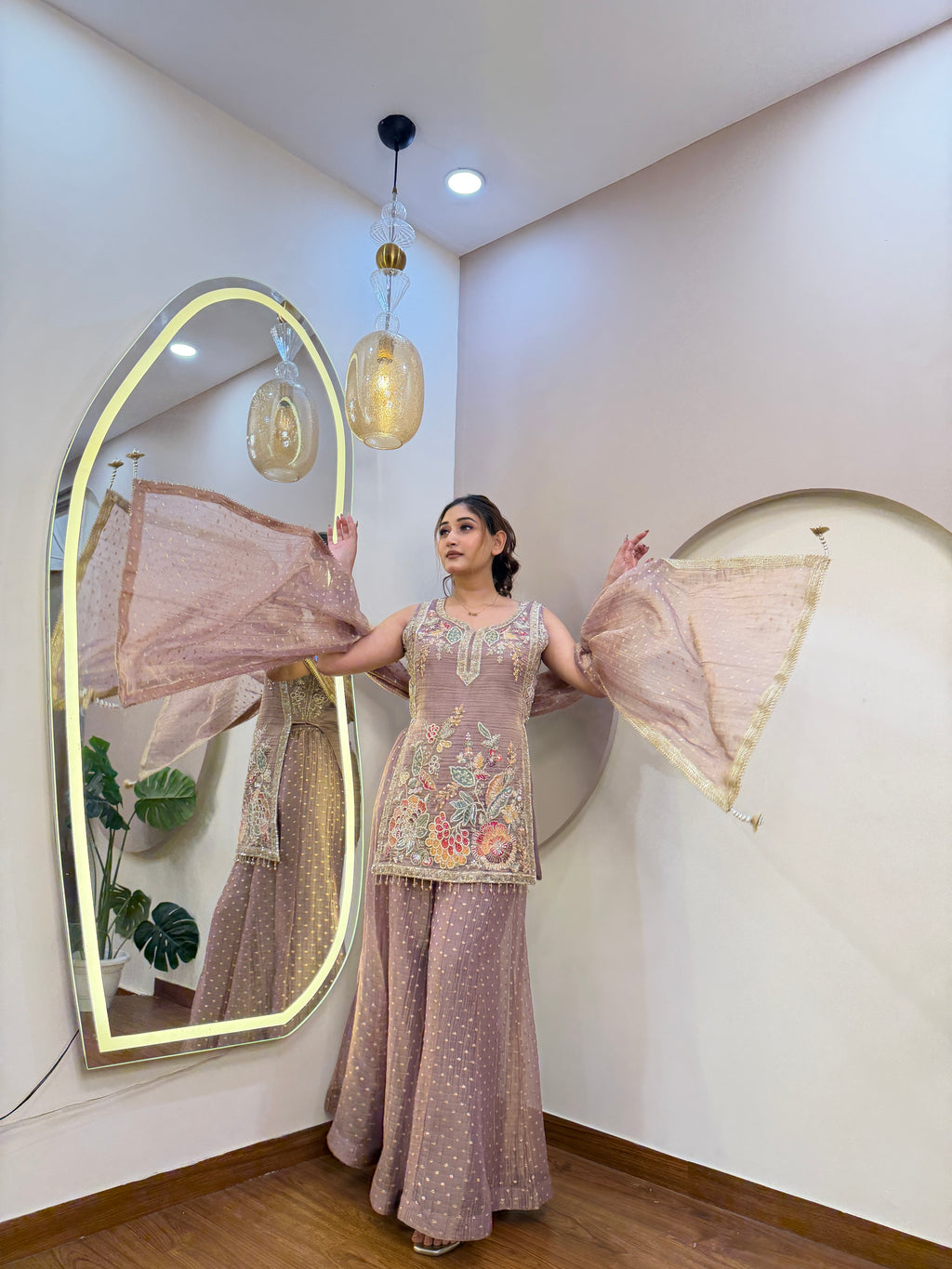E158 3PC SHARARA SUIT
