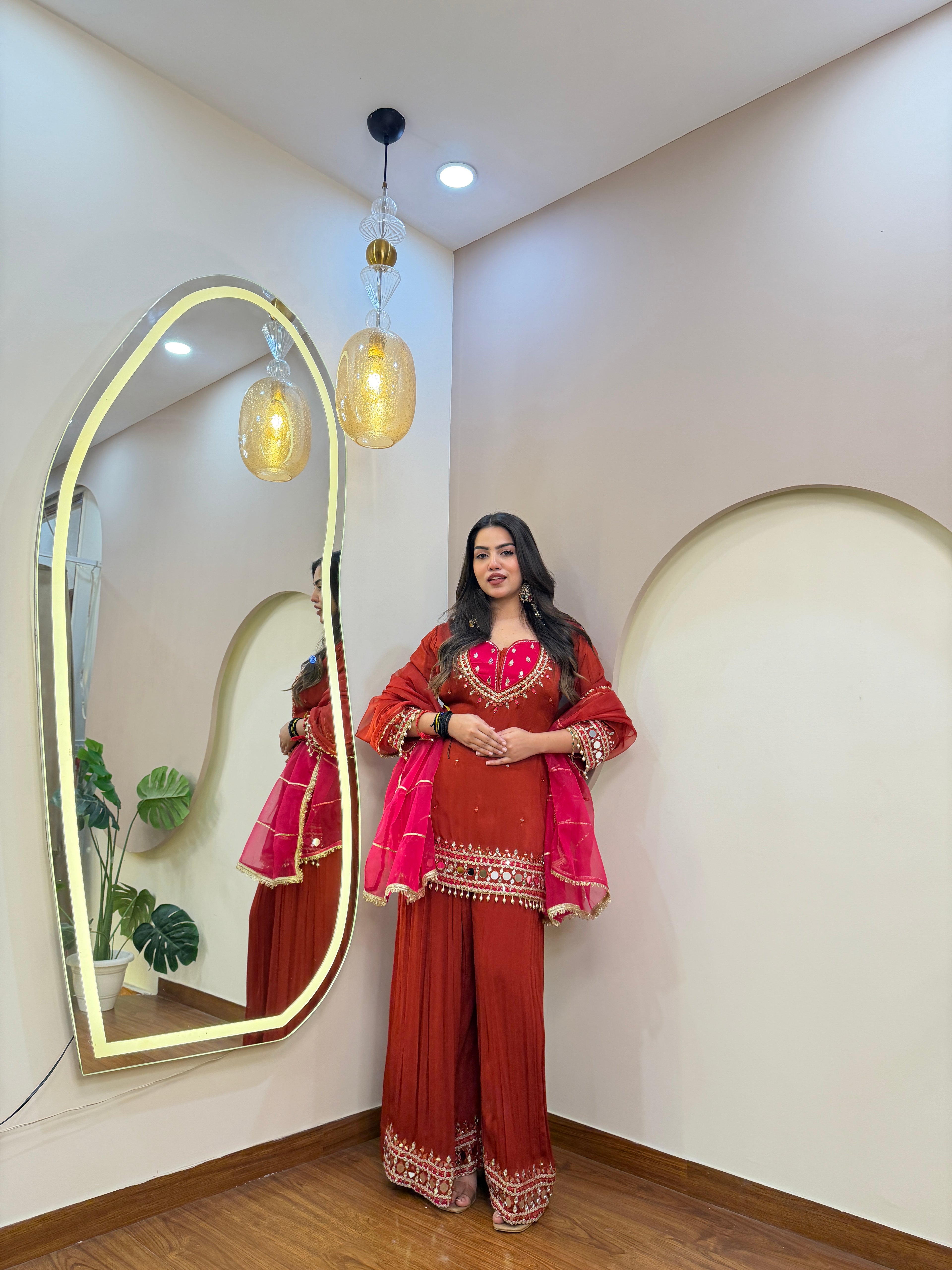 E234 3PC SHARARA SUIT