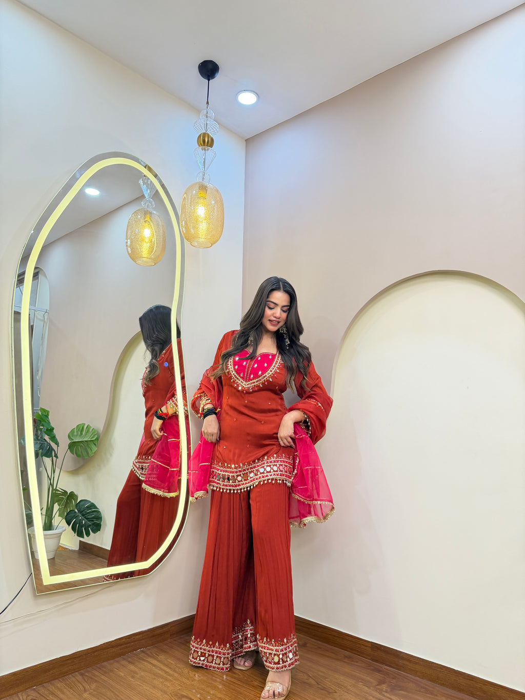E234 3PC SHARARA SUIT