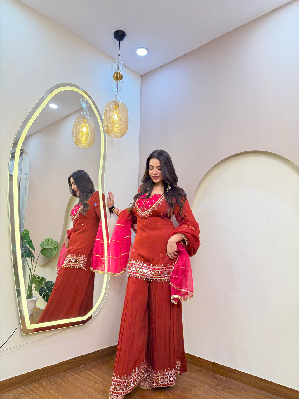 E234 3PC SHARARA SUIT
