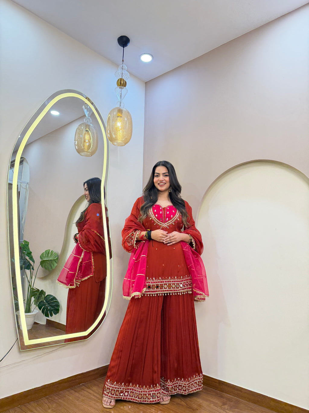 E234 3PC SHARARA SUIT