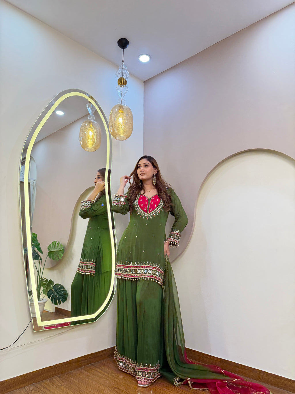 E234 3PC SHARARA SUIT