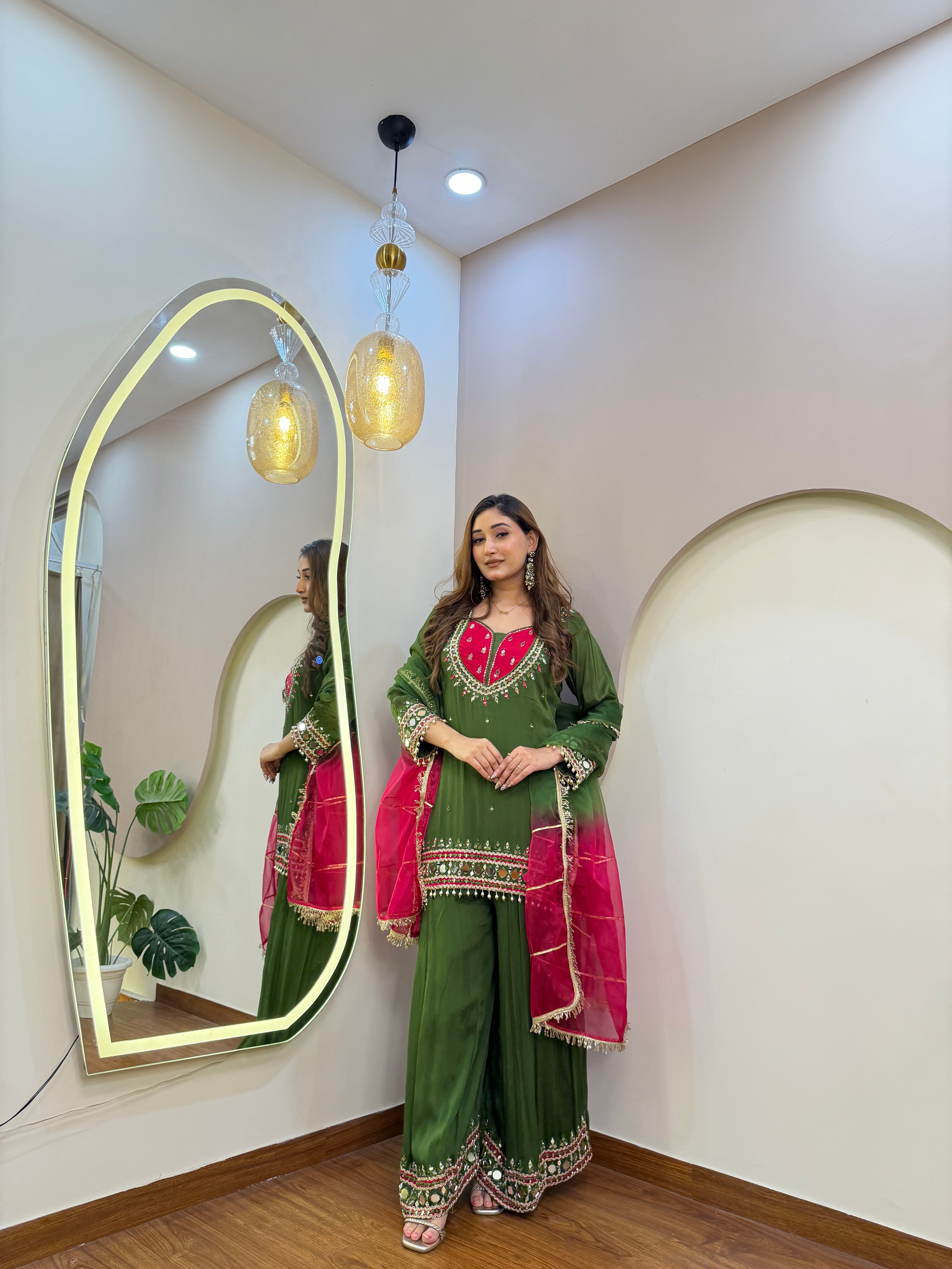 E234 3PC SHARARA SUIT