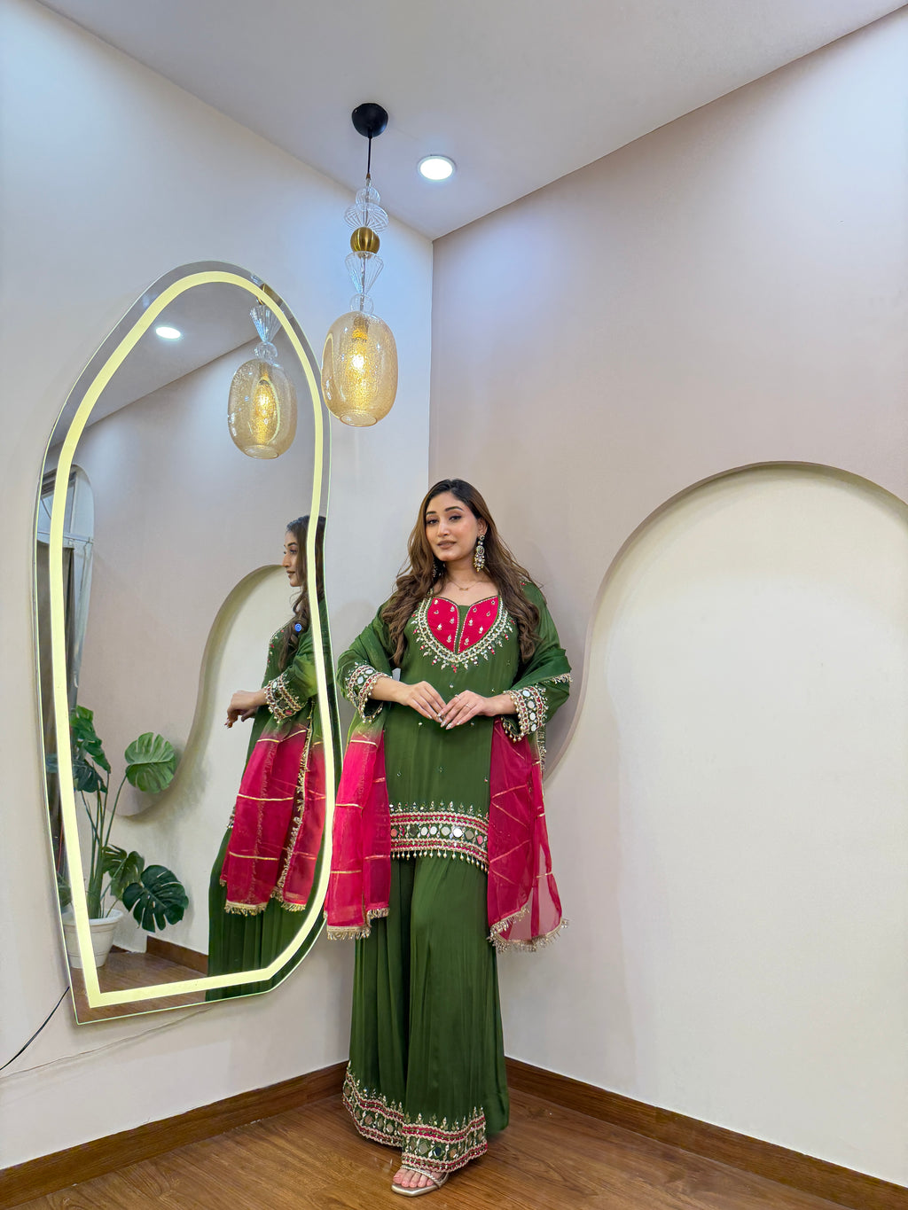 E234 3PC SHARARA SUIT